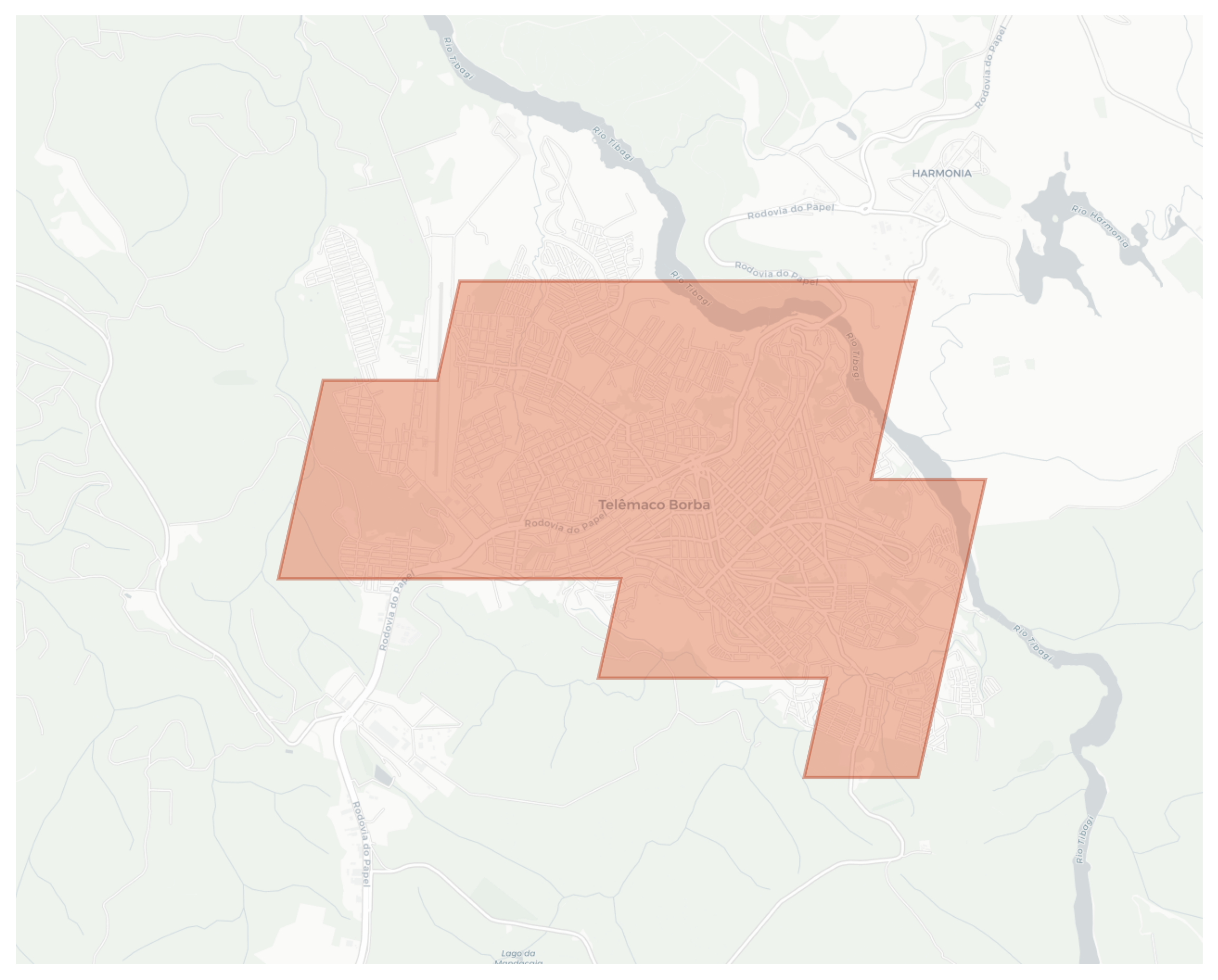 Telêmaco Borba geographic map