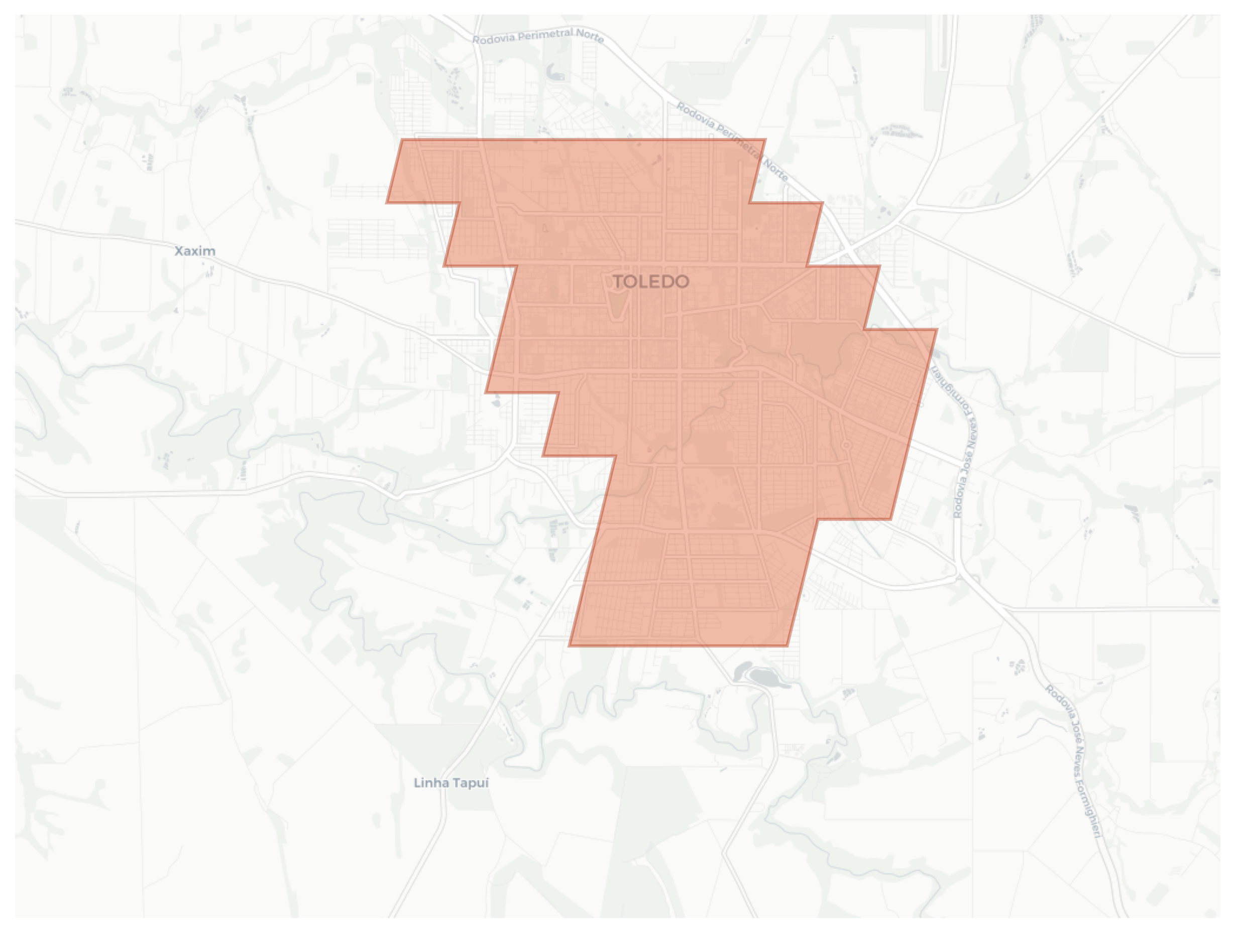 Toledo geographic map