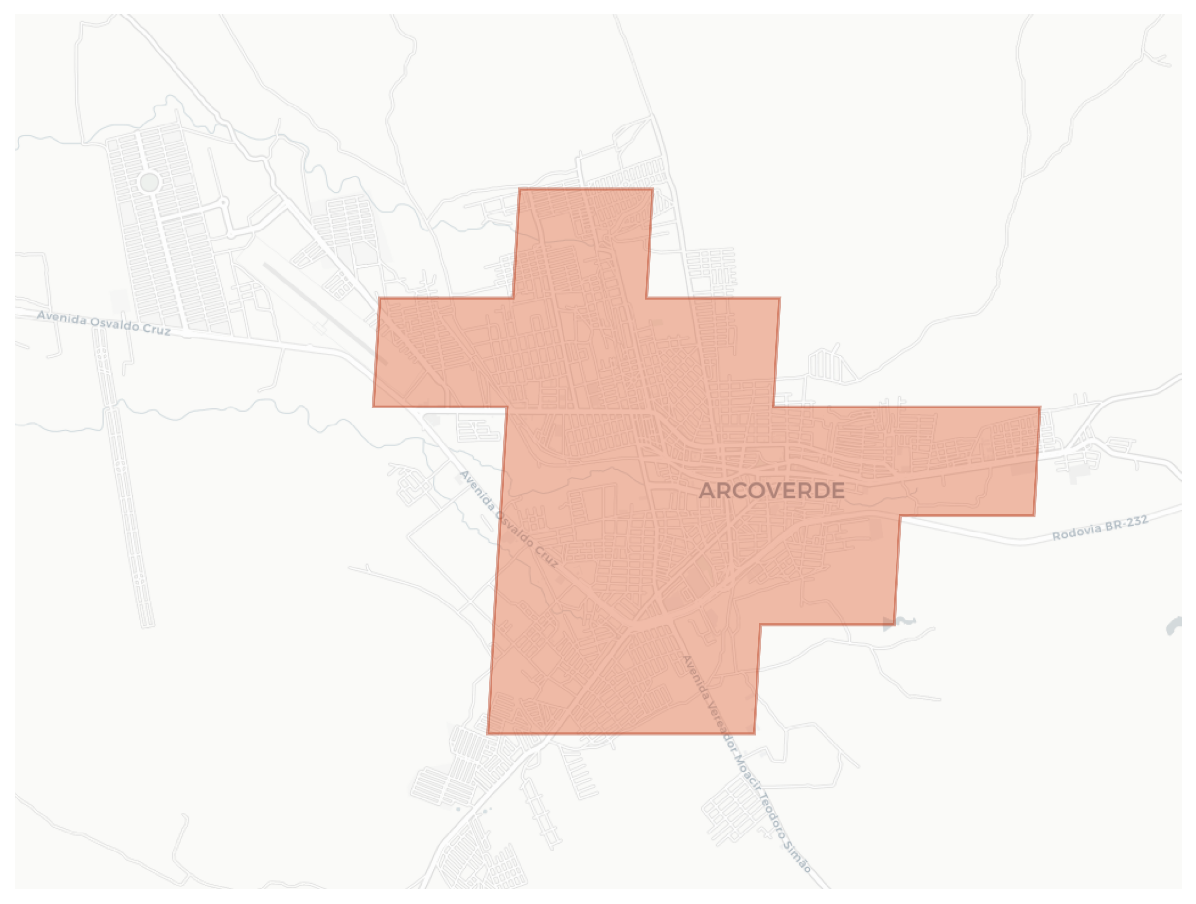 Arcoverde geographic map