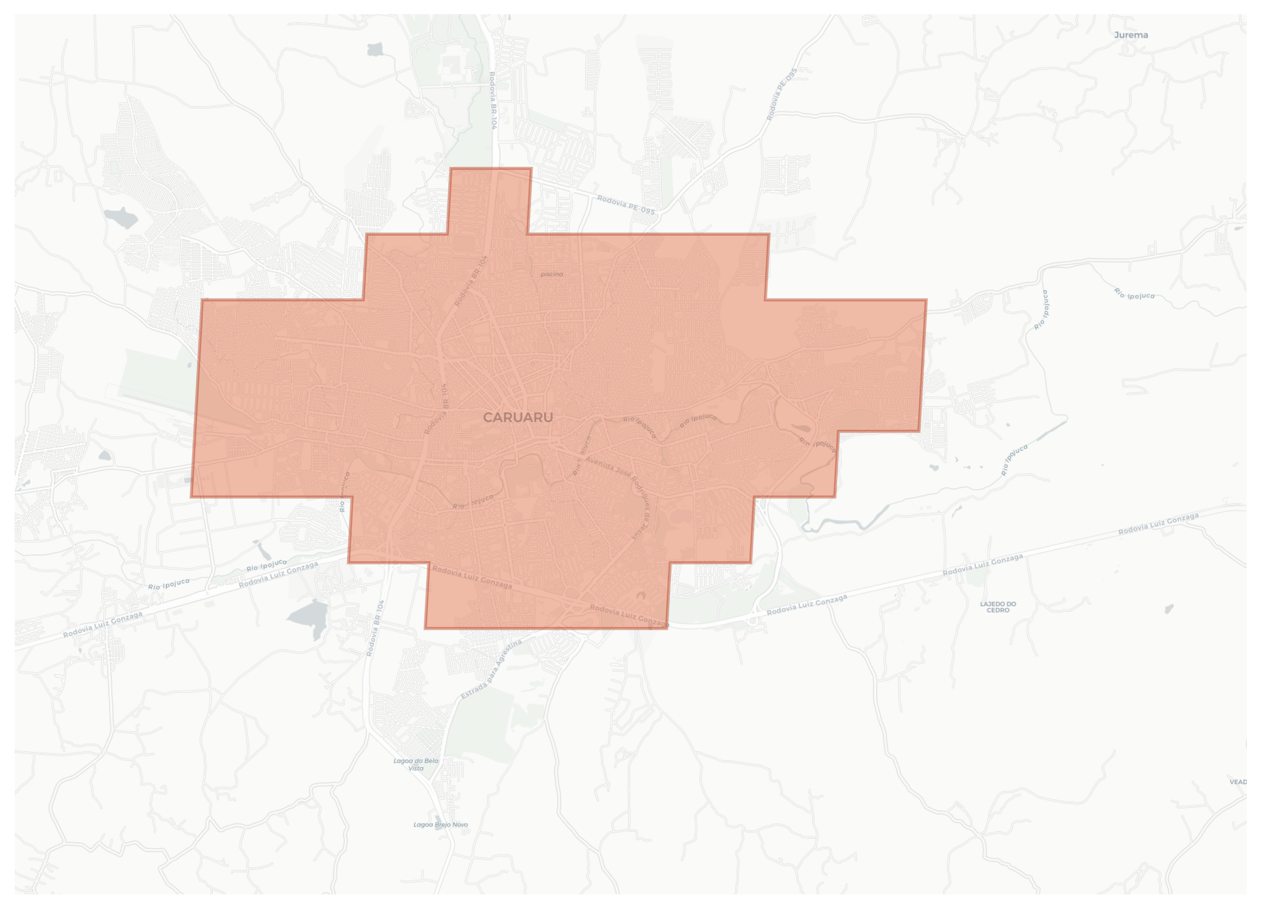Caruaru geographic map