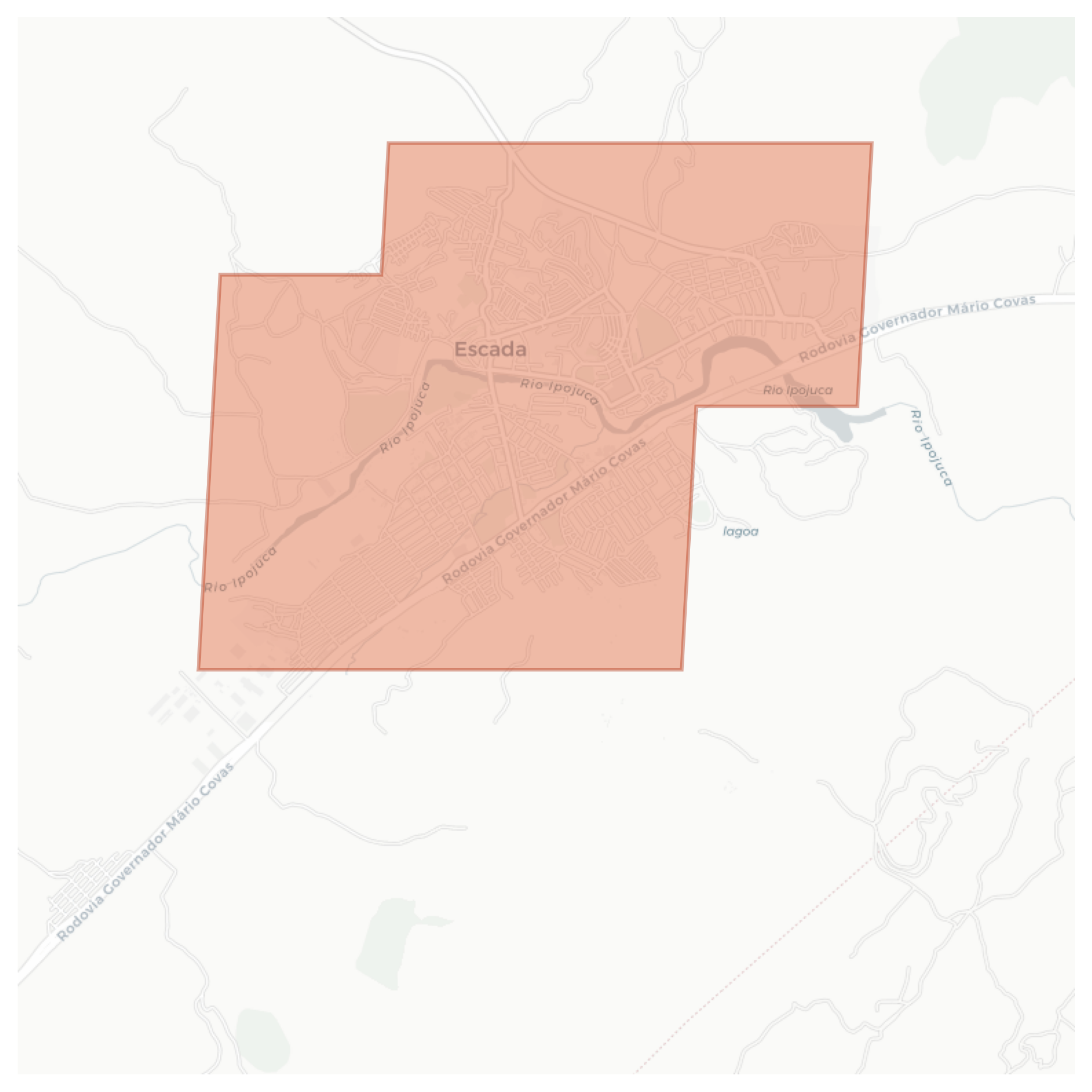 Escada geographic map