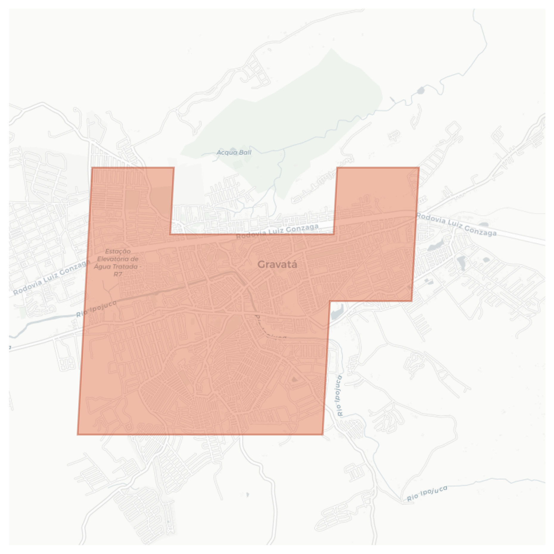 Gravatá geographic map