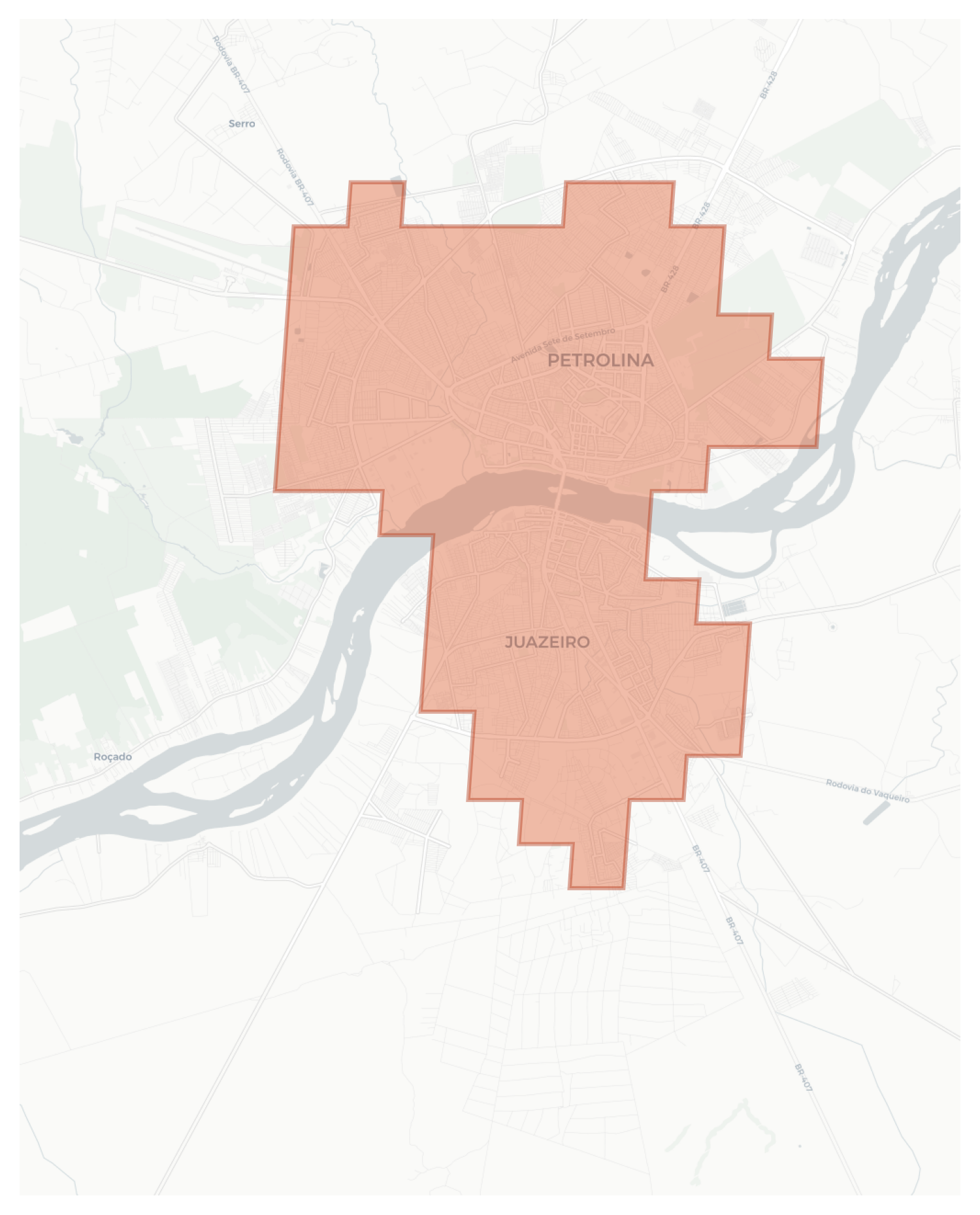 Petrolina geographic map
