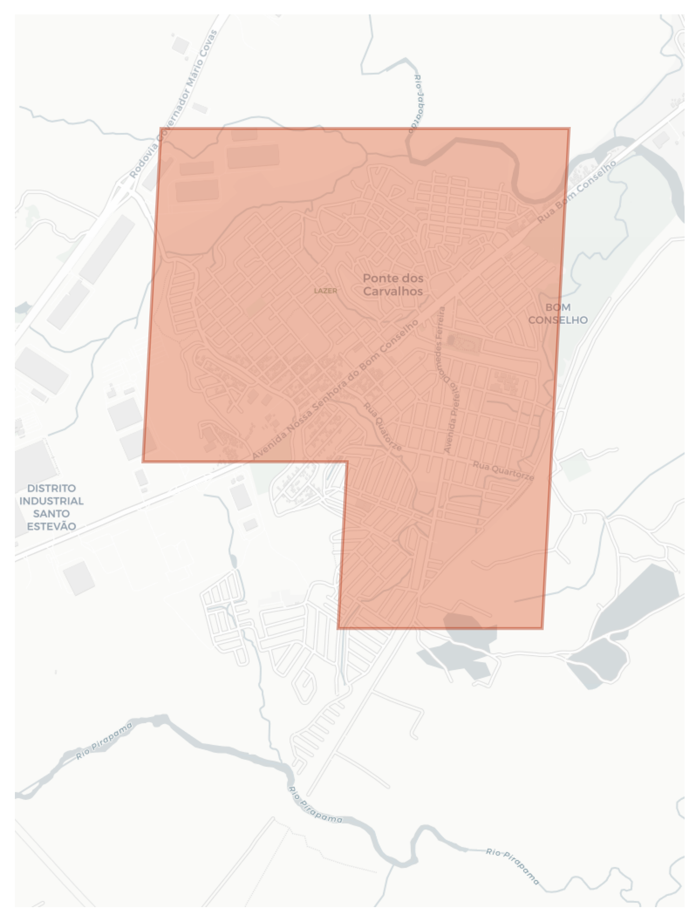 Ponte dos Carvalhos geographic map