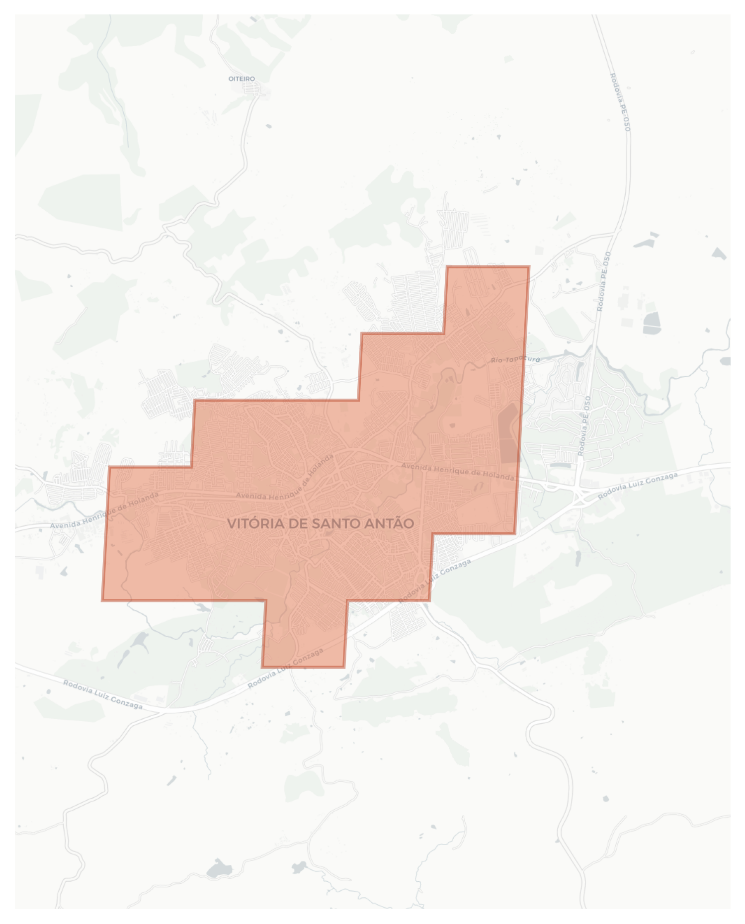 Vitória de Santo Antão geographic map