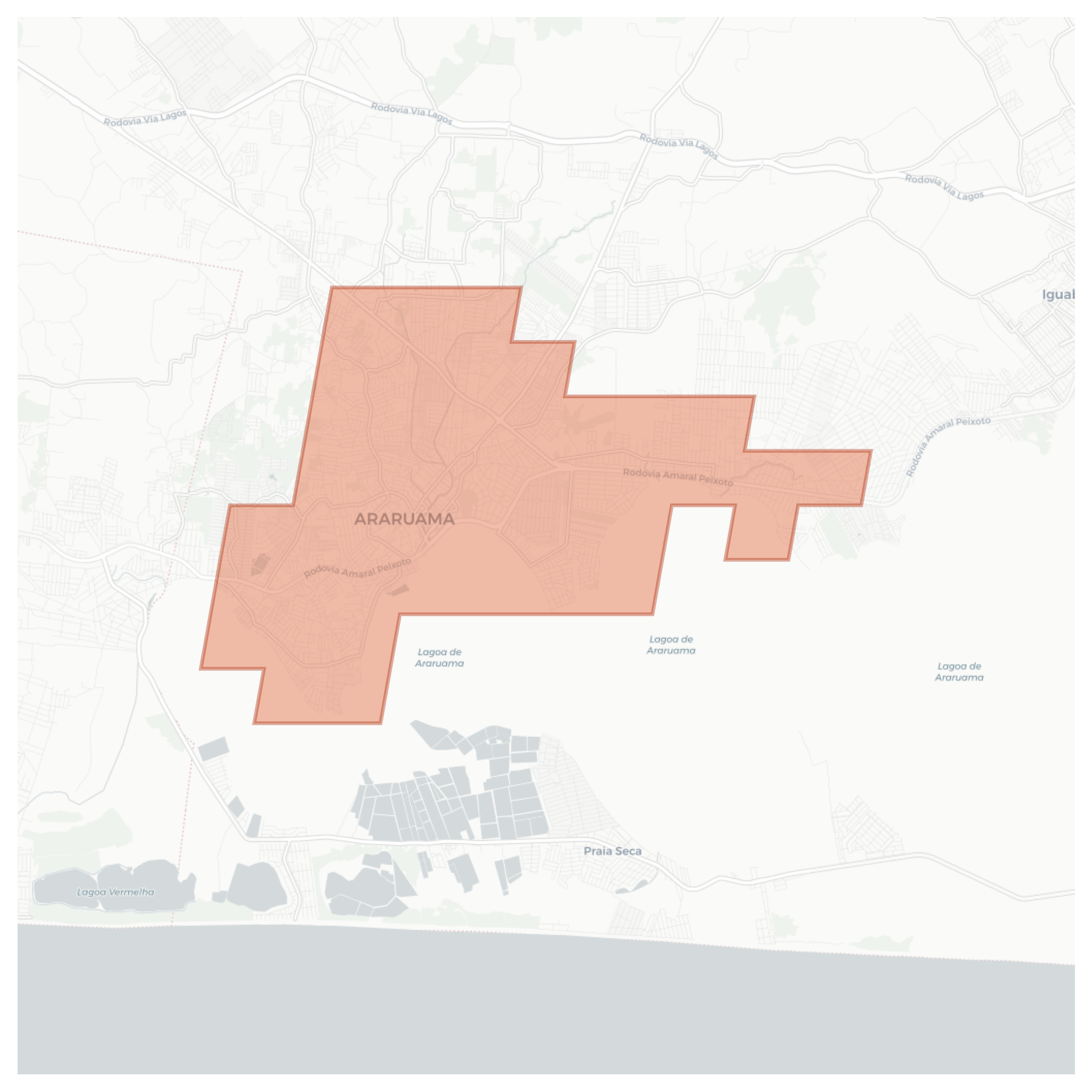 Araruama geographic map