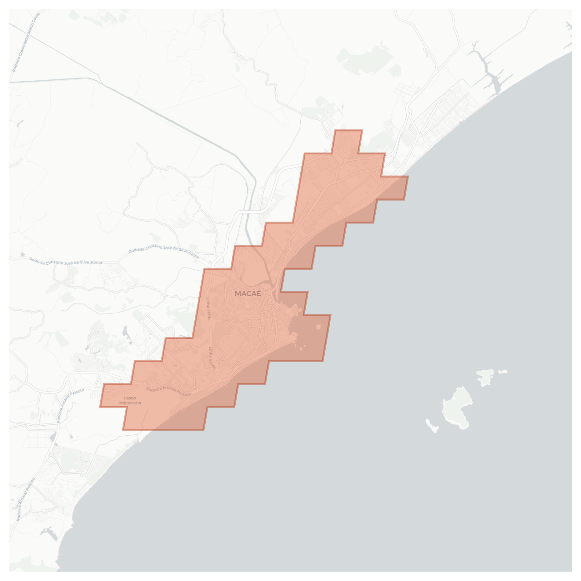 Macaé geographic map
