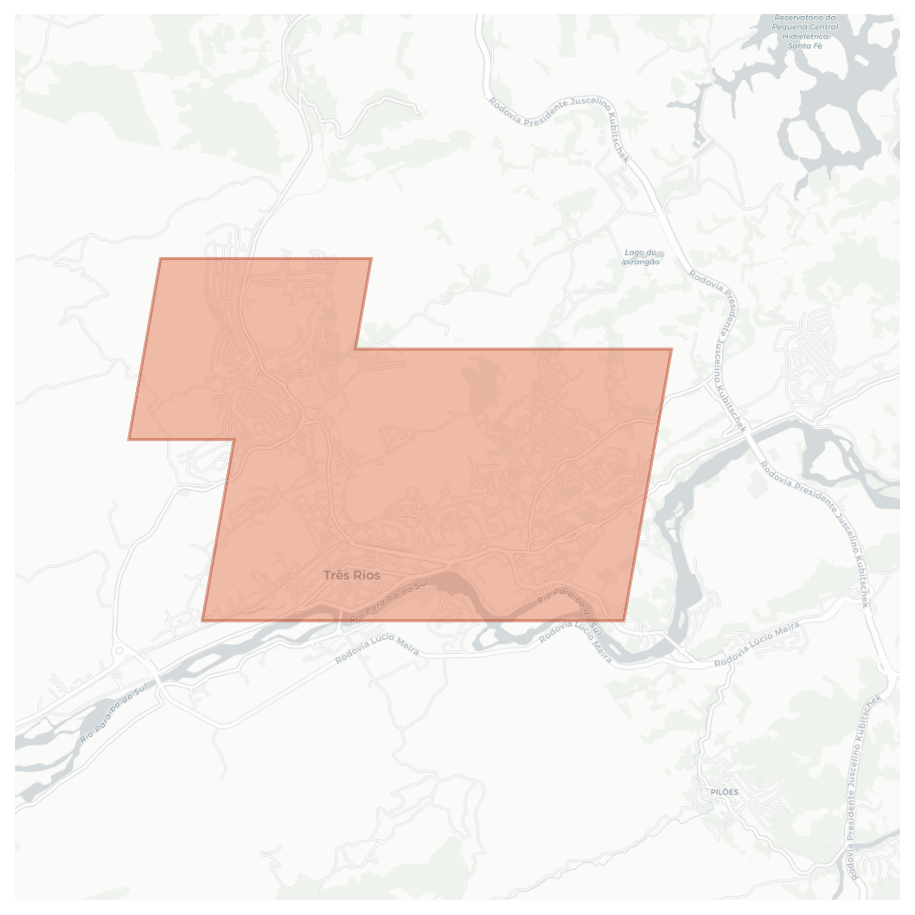 Três Rios geographic map