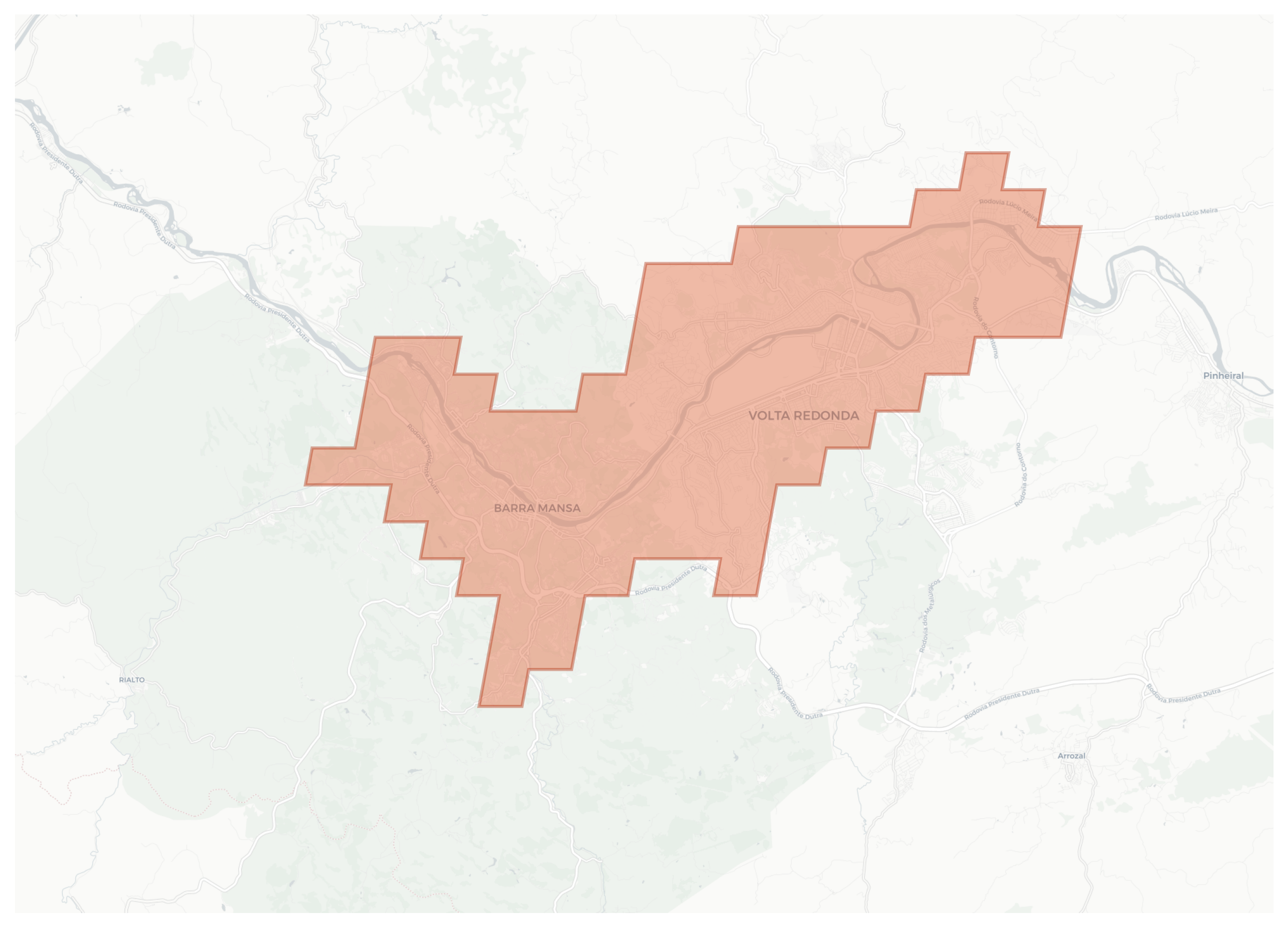 Volta Redonda geographic map