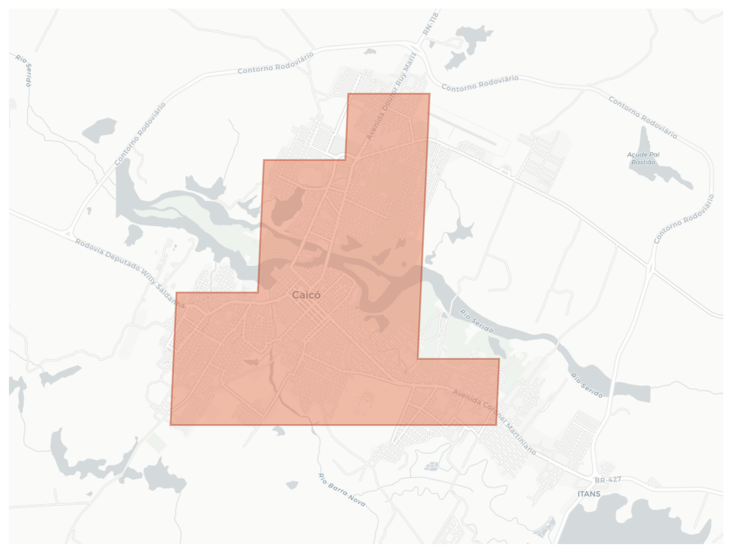 Caicó geographic map