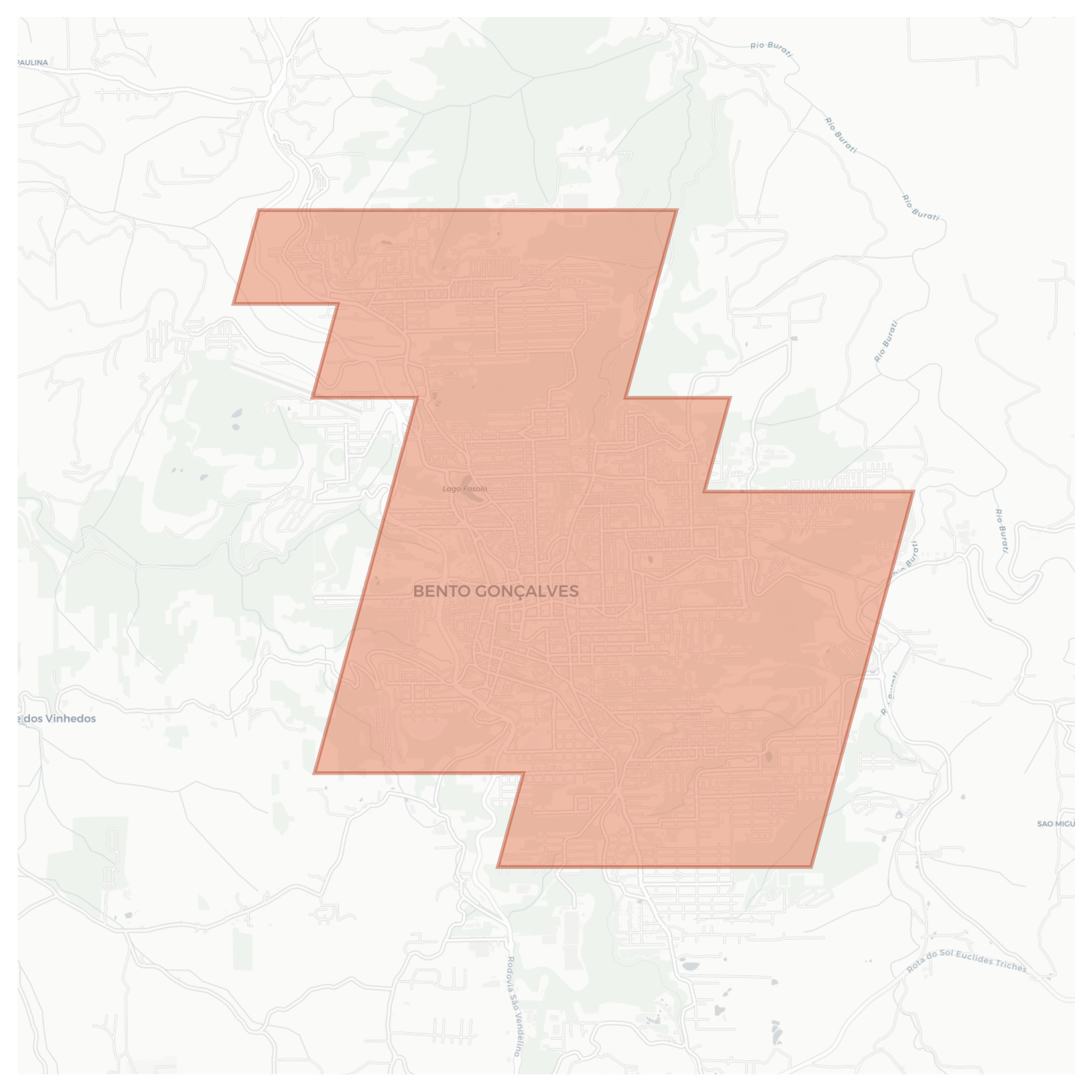 Bento Gonçalves geographic map