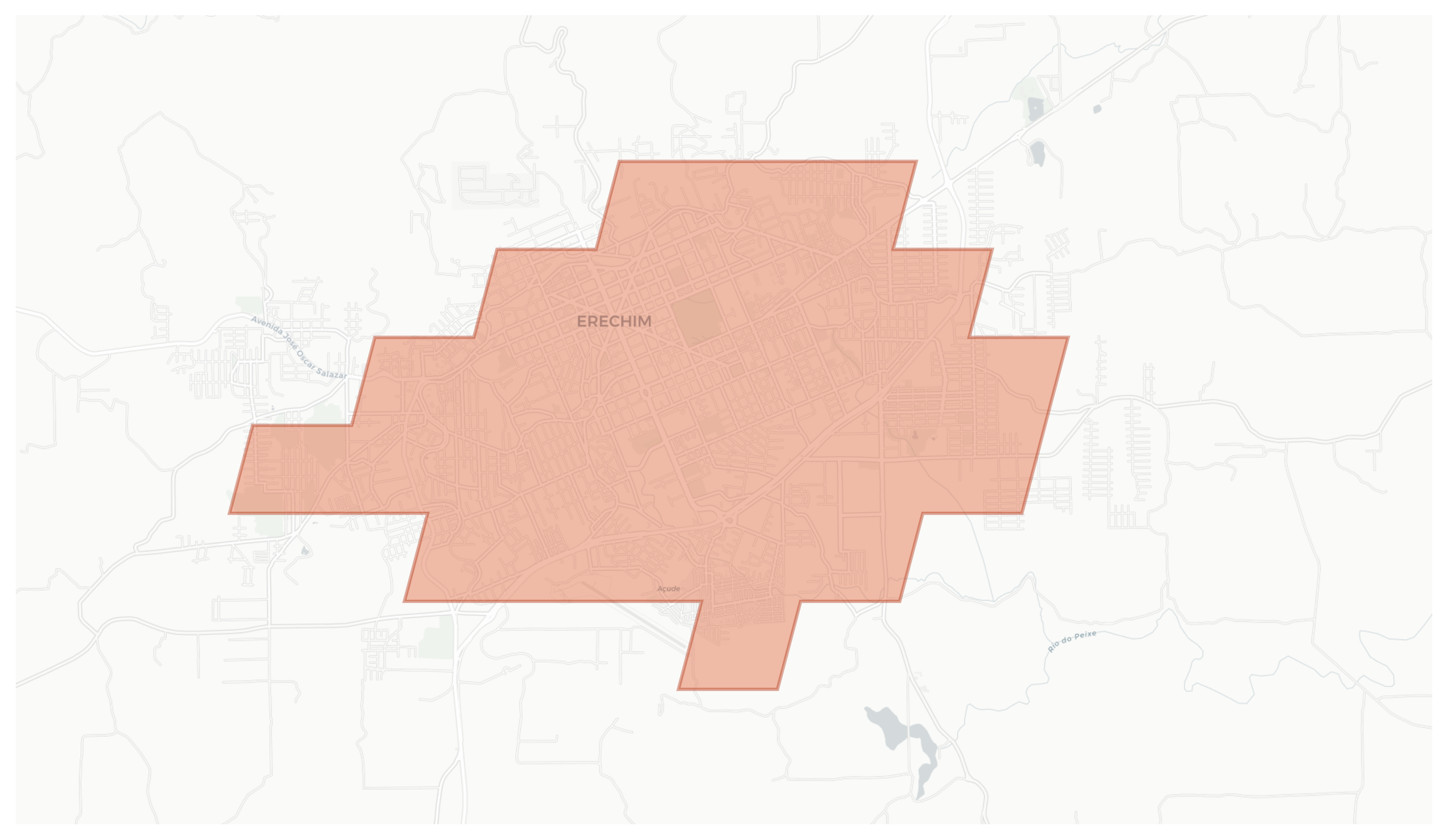 Erechim geographic map