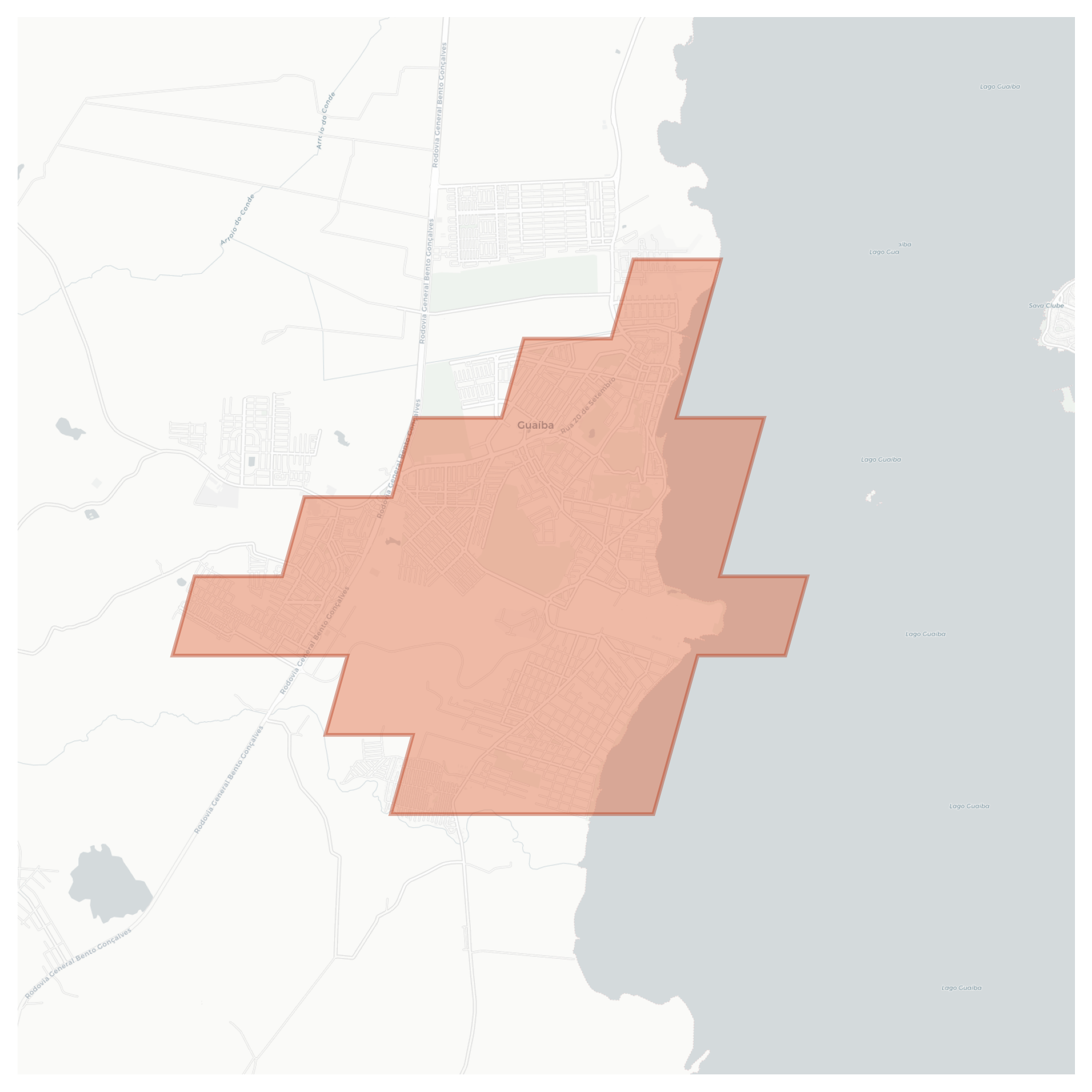 Guaíba geographic map