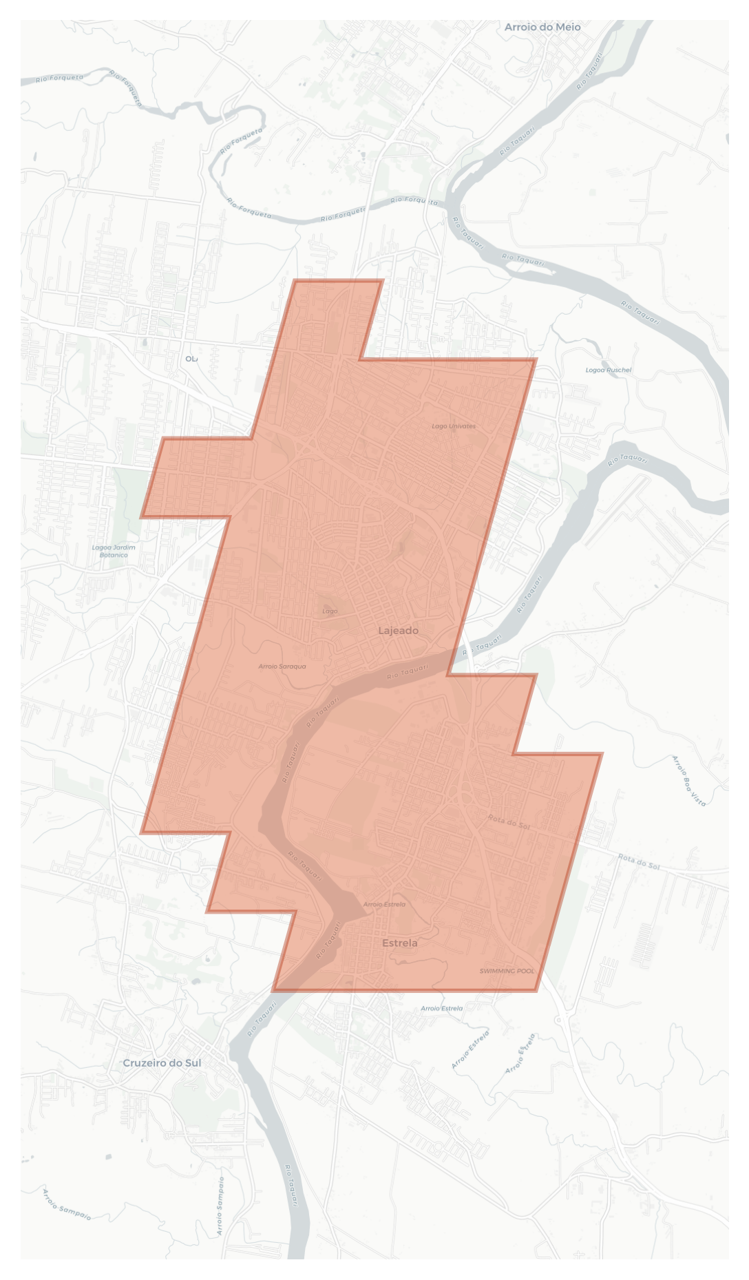 Lajeado geographic map