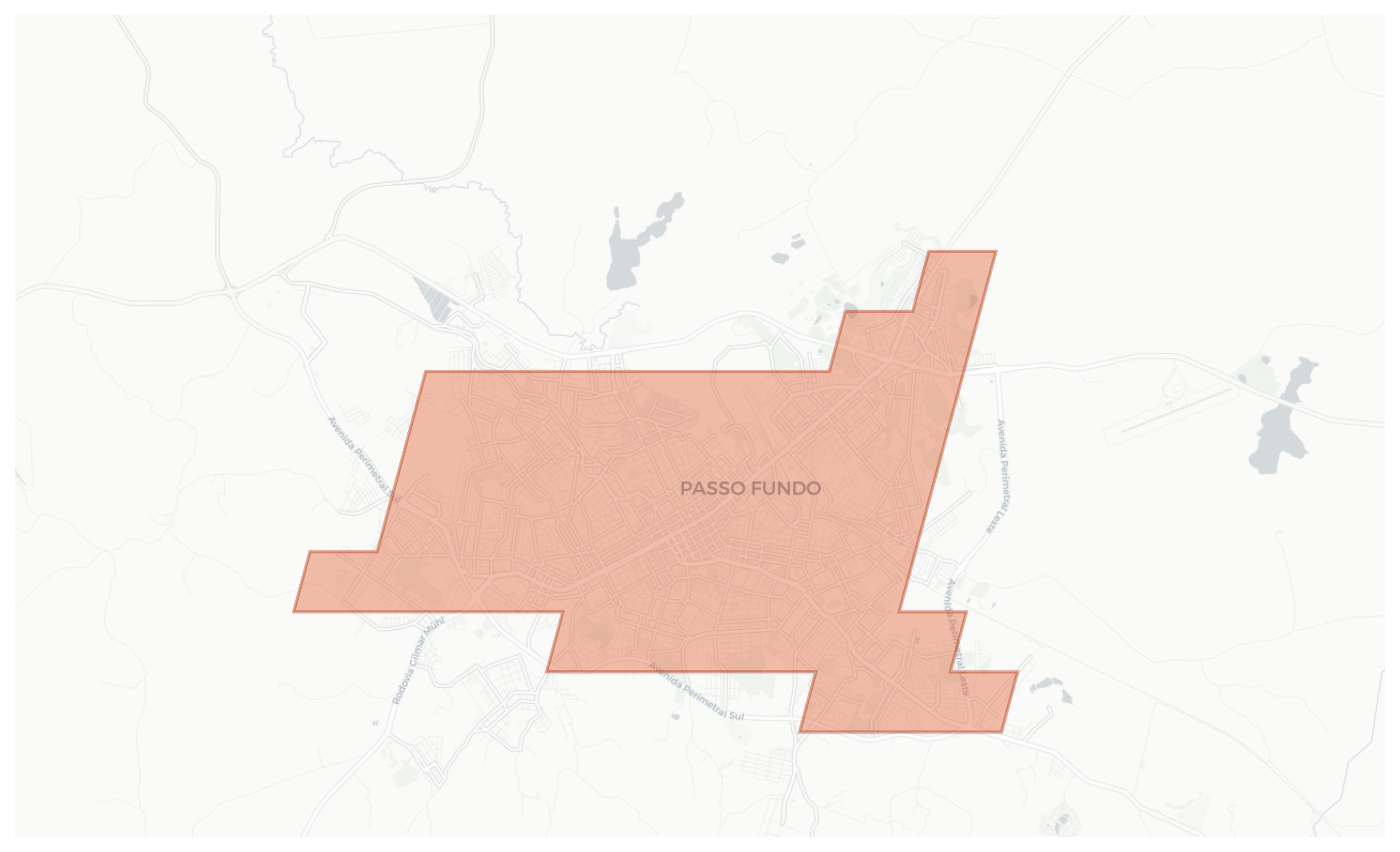 Passo Fundo geographic map