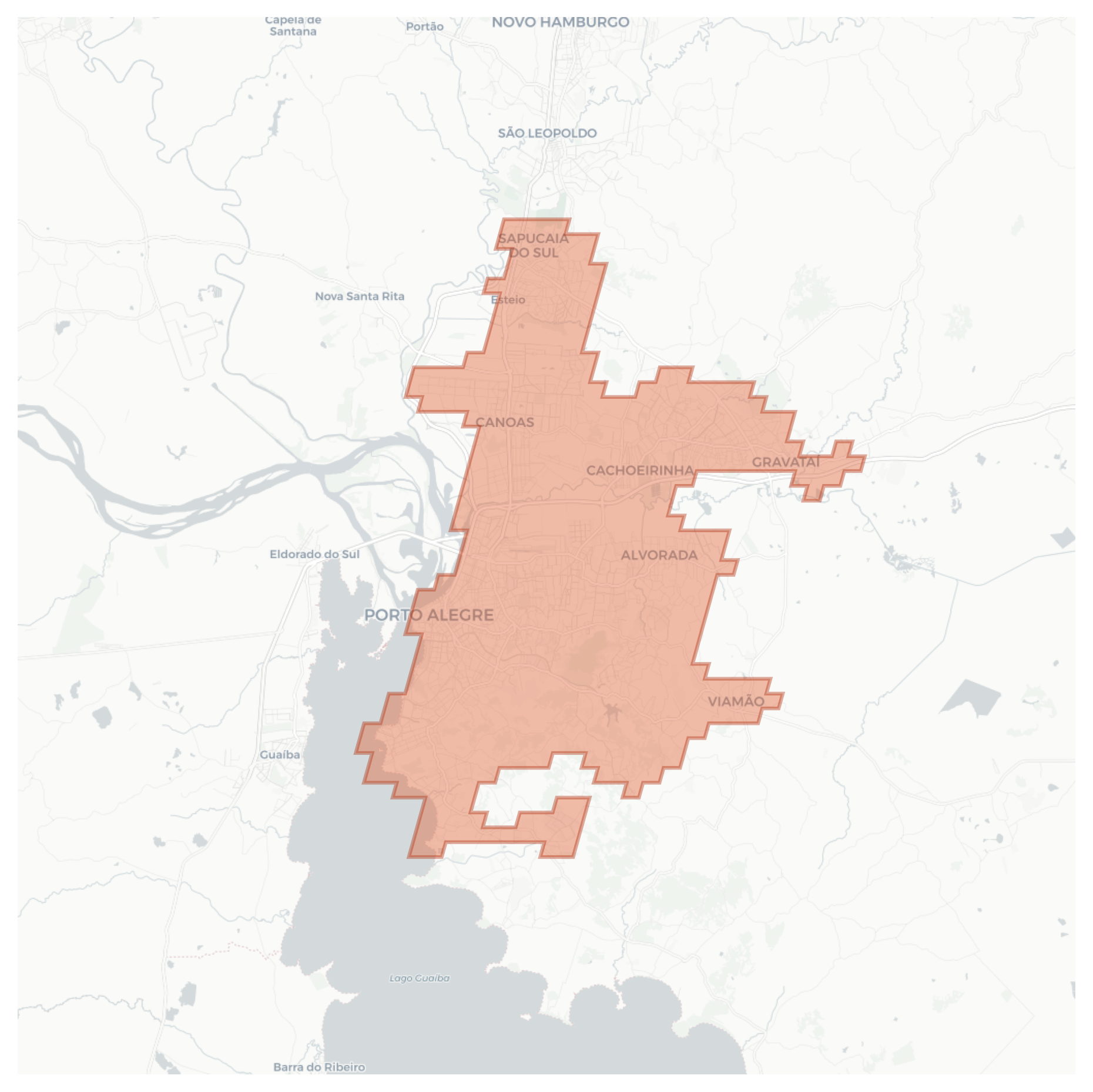 Porto Alegre geographic map
