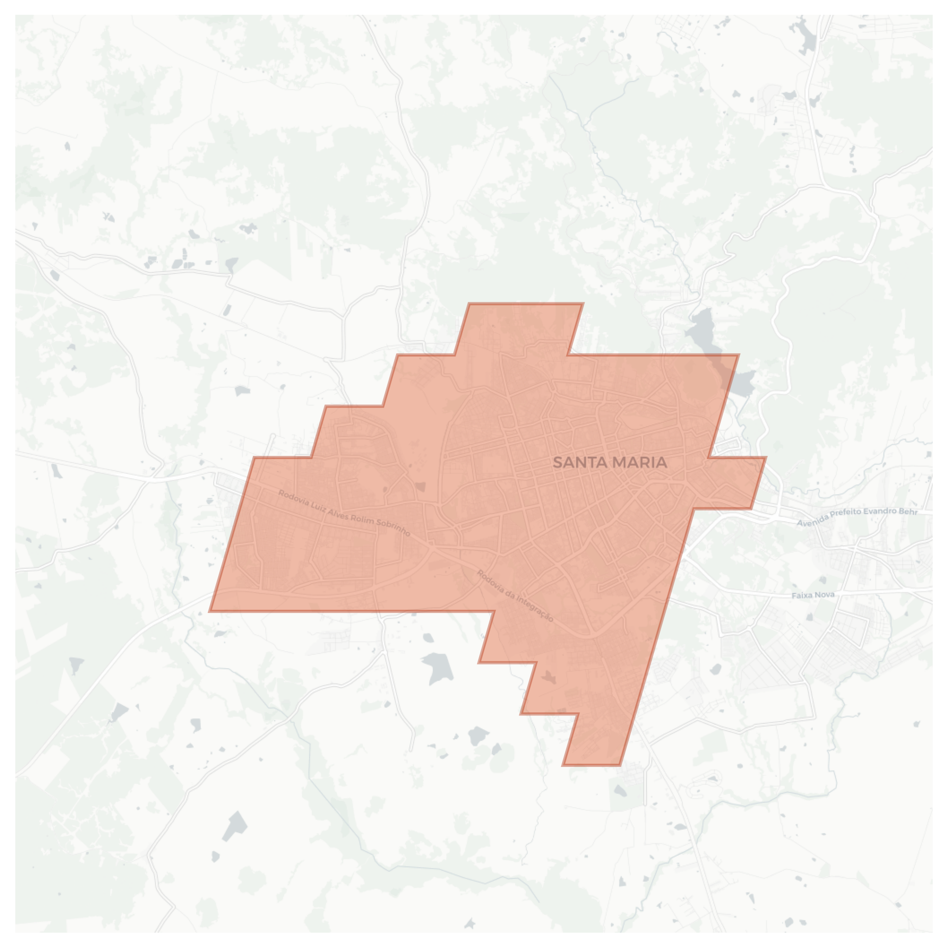 Santa Maria geographic map
