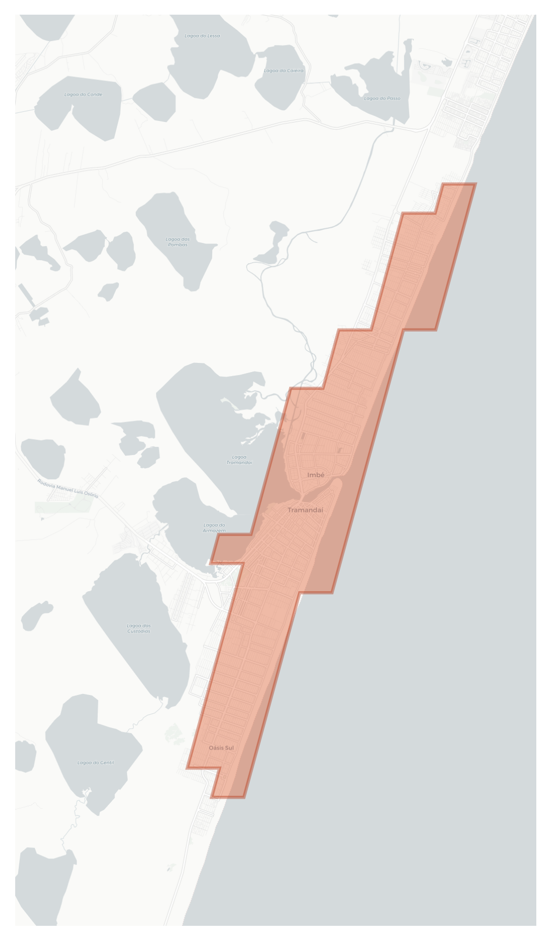 Tramandaí geographic map