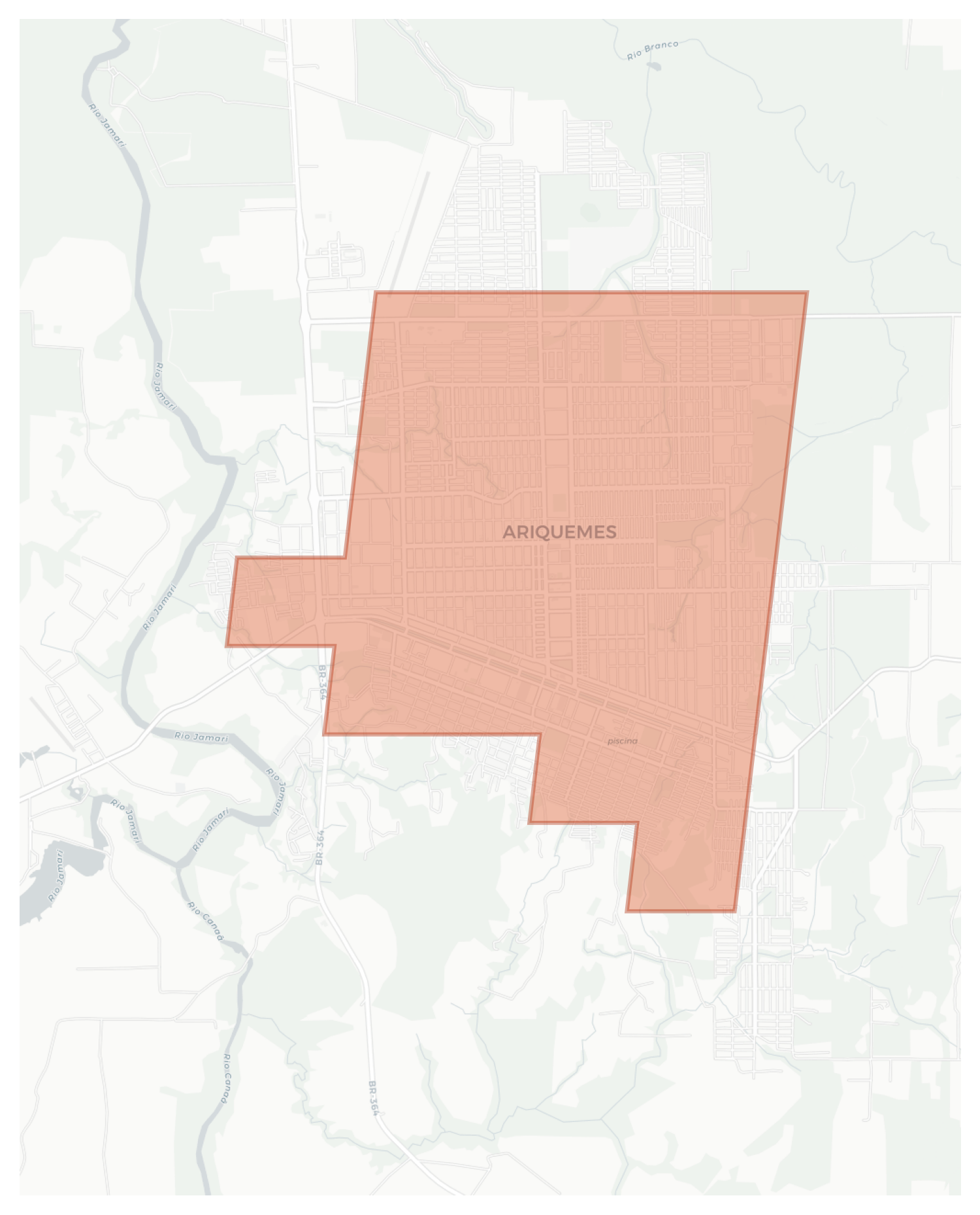 Ariquemes geographic map