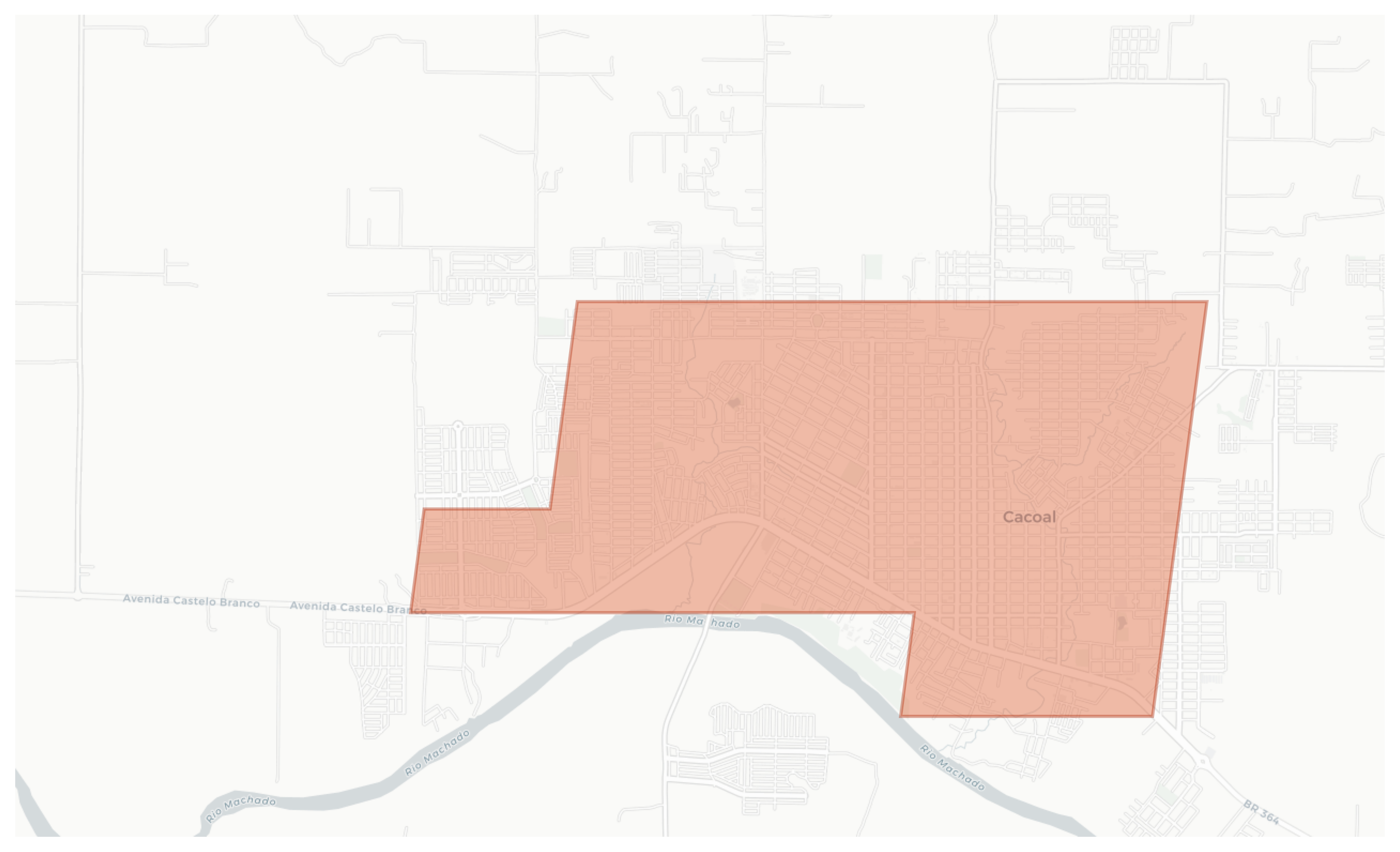 Cacoal geographic map