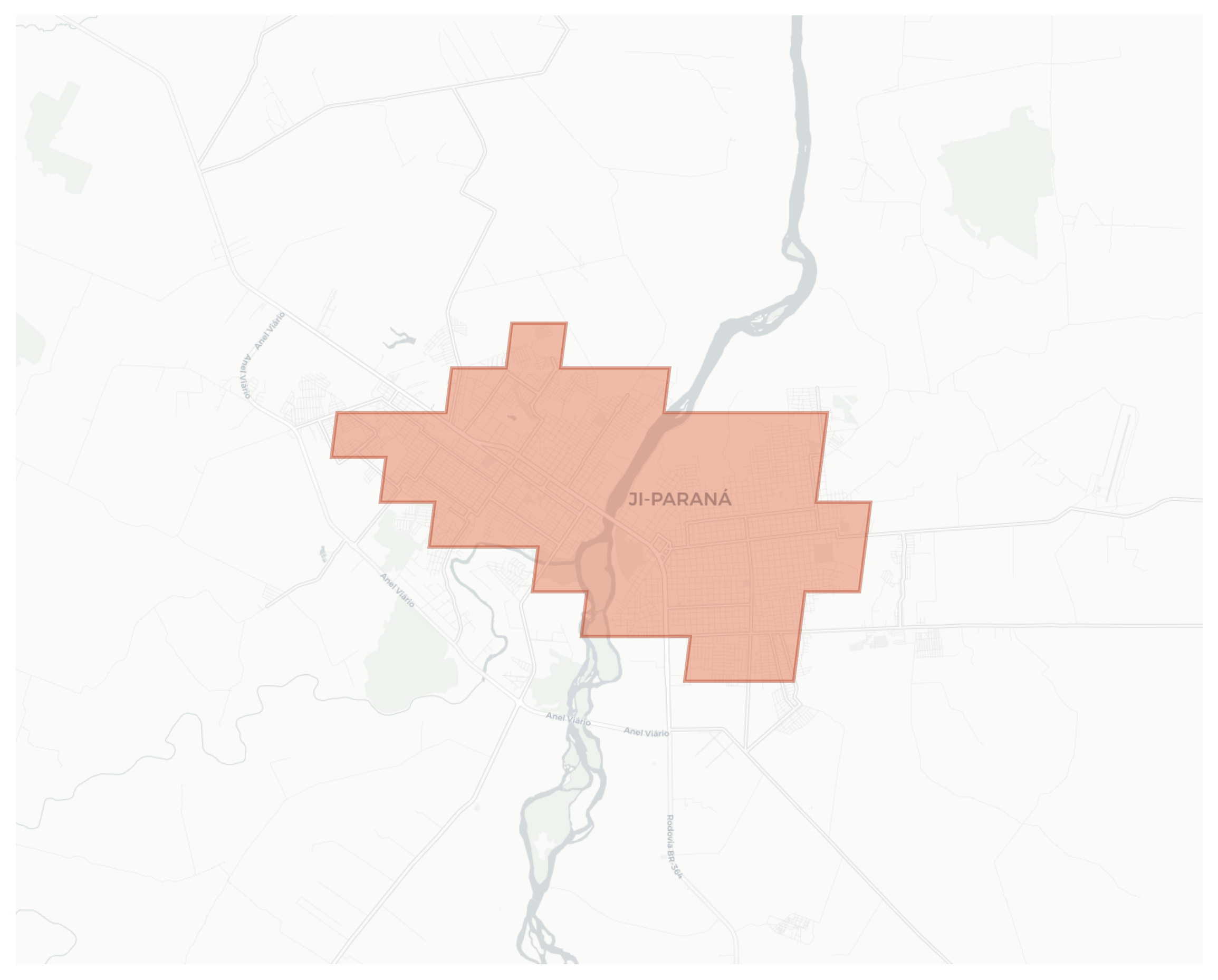 Ji-Paraná geographic map
