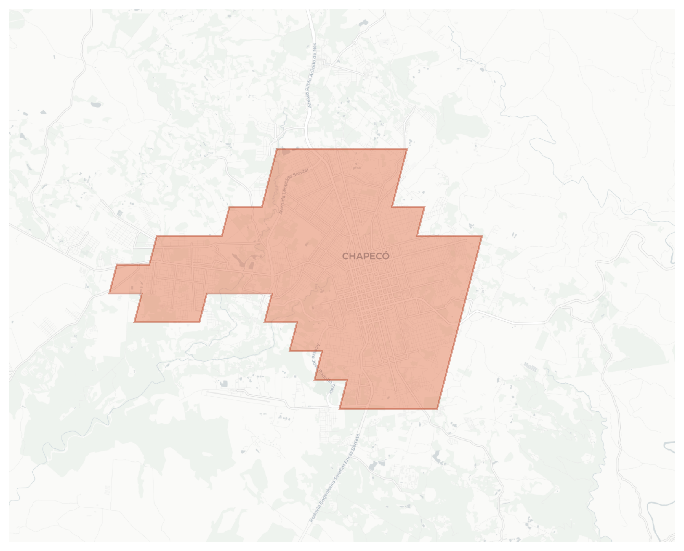 Chapecó geographic map