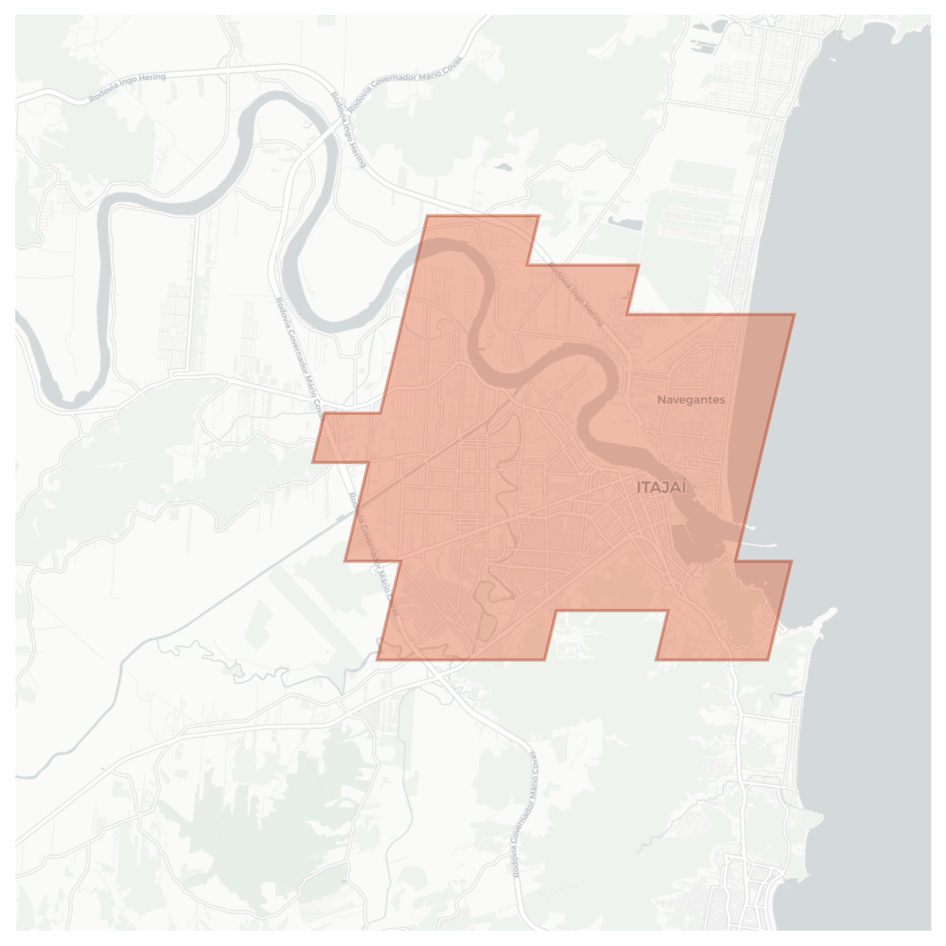 Itajaí geographic map