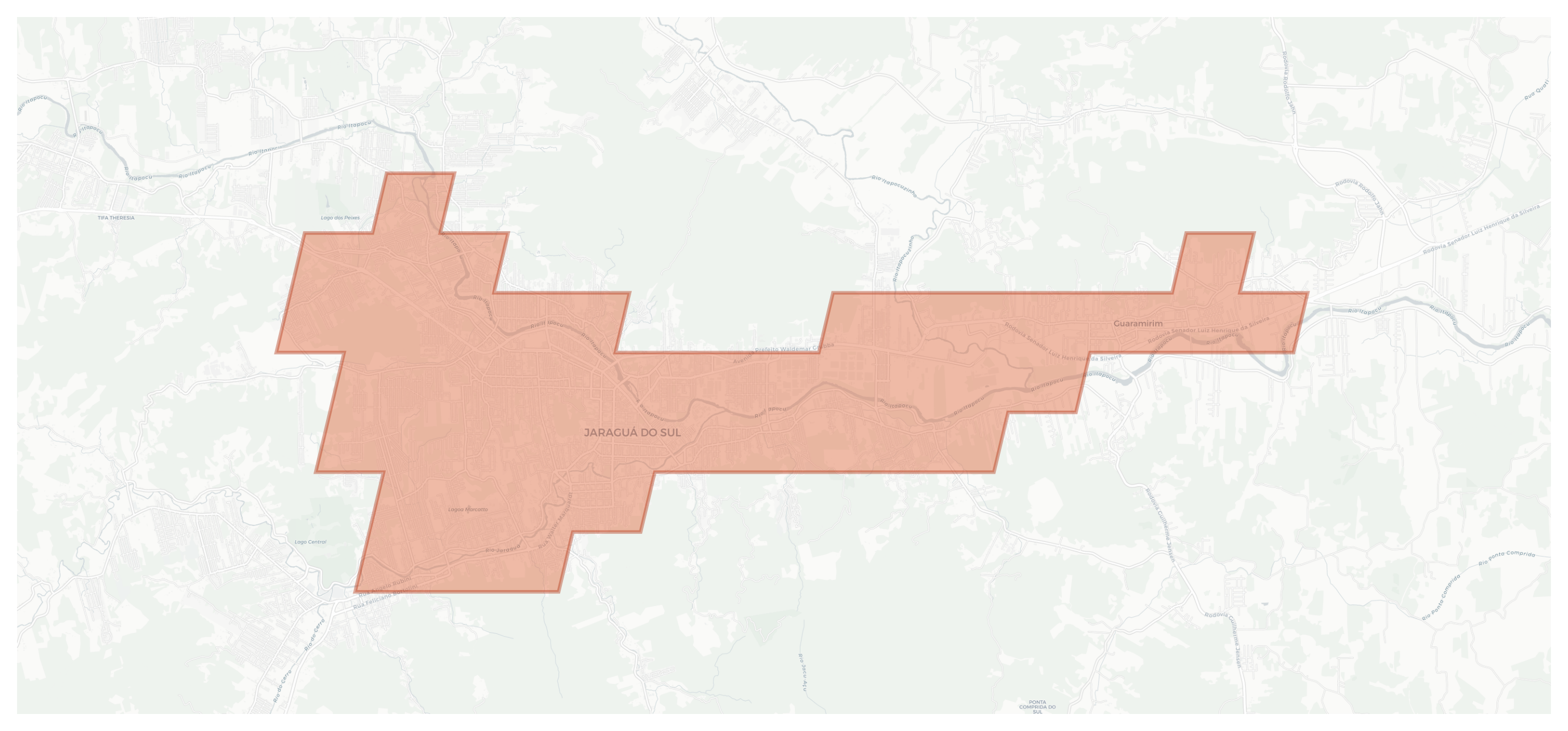 Jaraguá do Sul geographic map