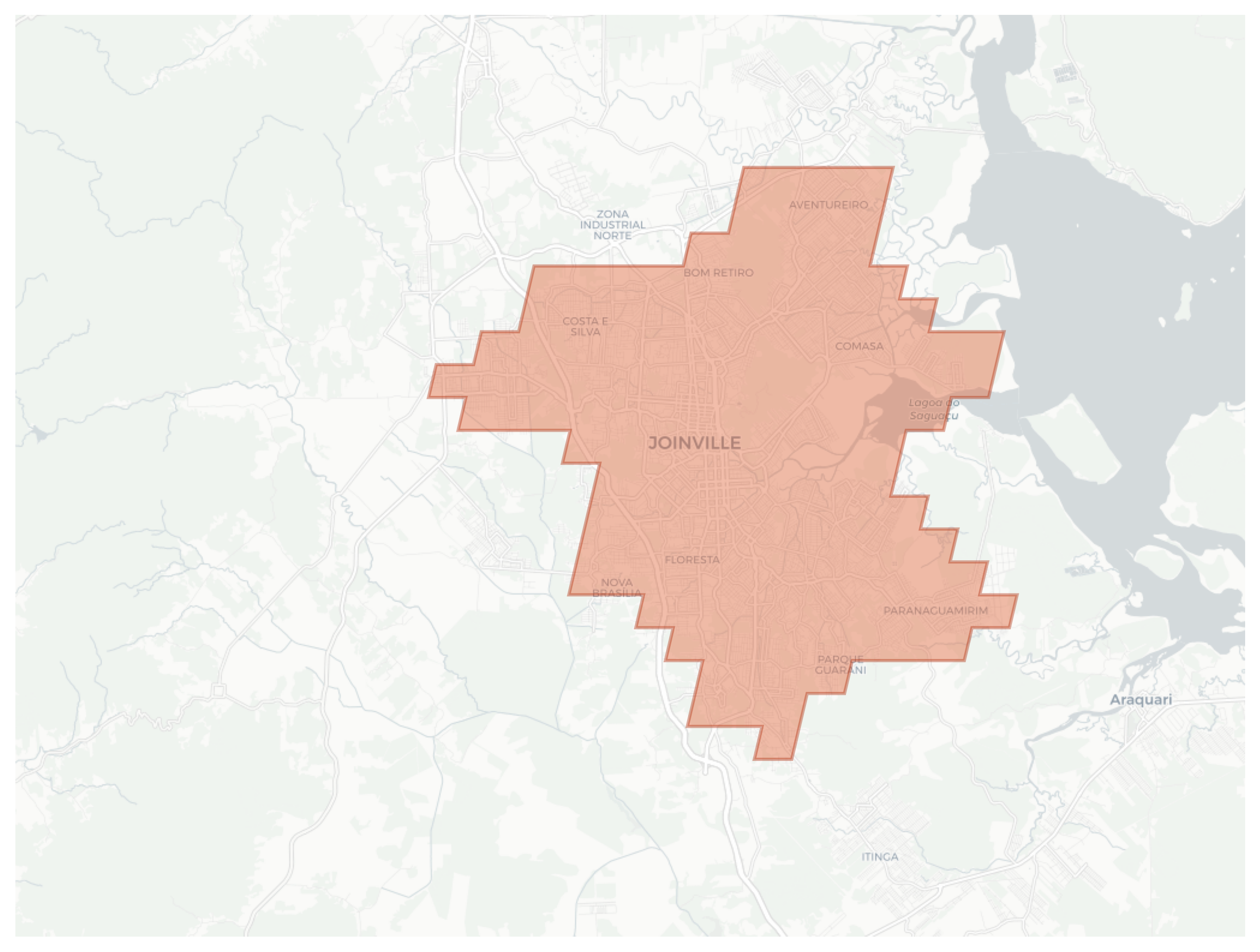 Joinville geographic map