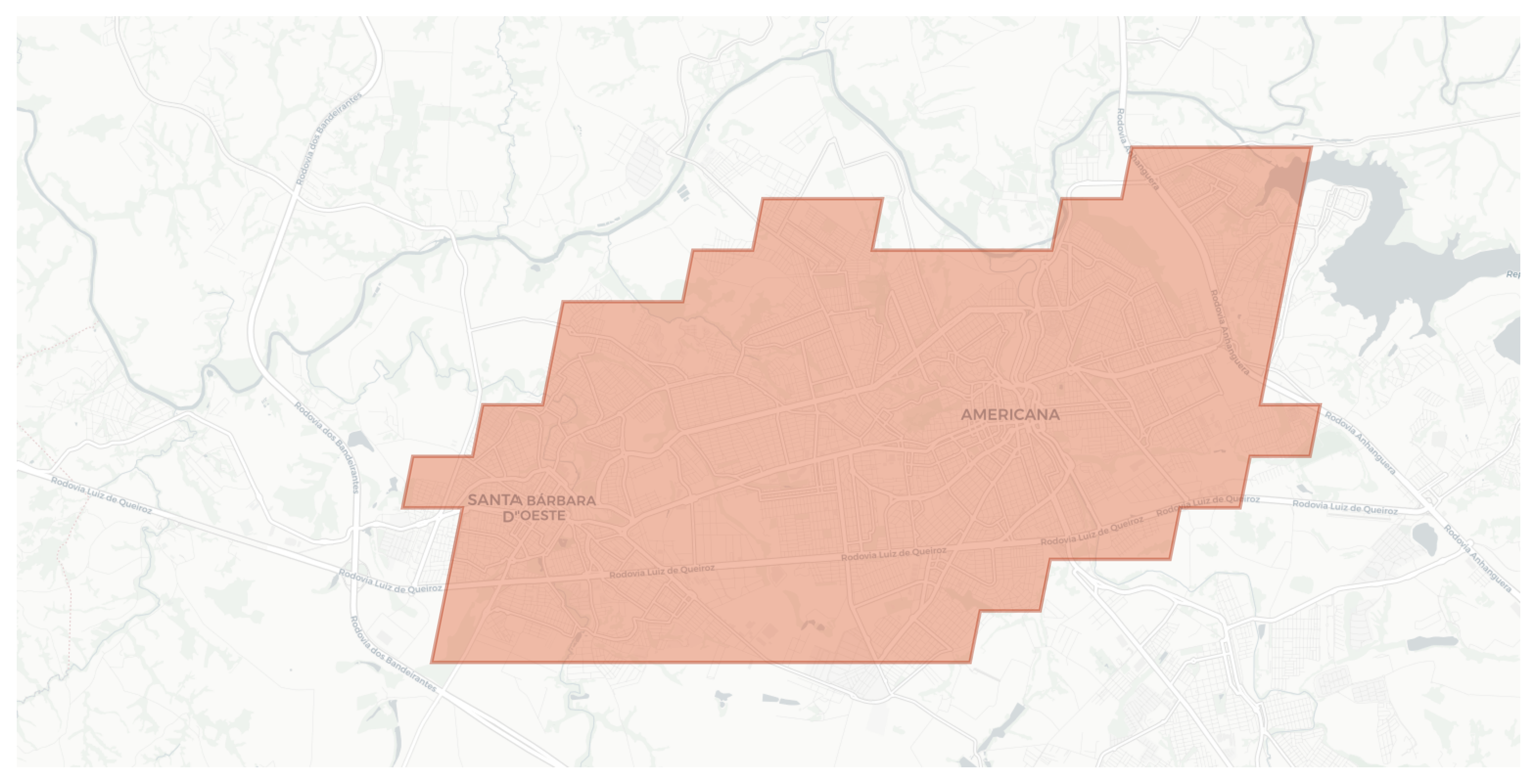 Americana geographic map