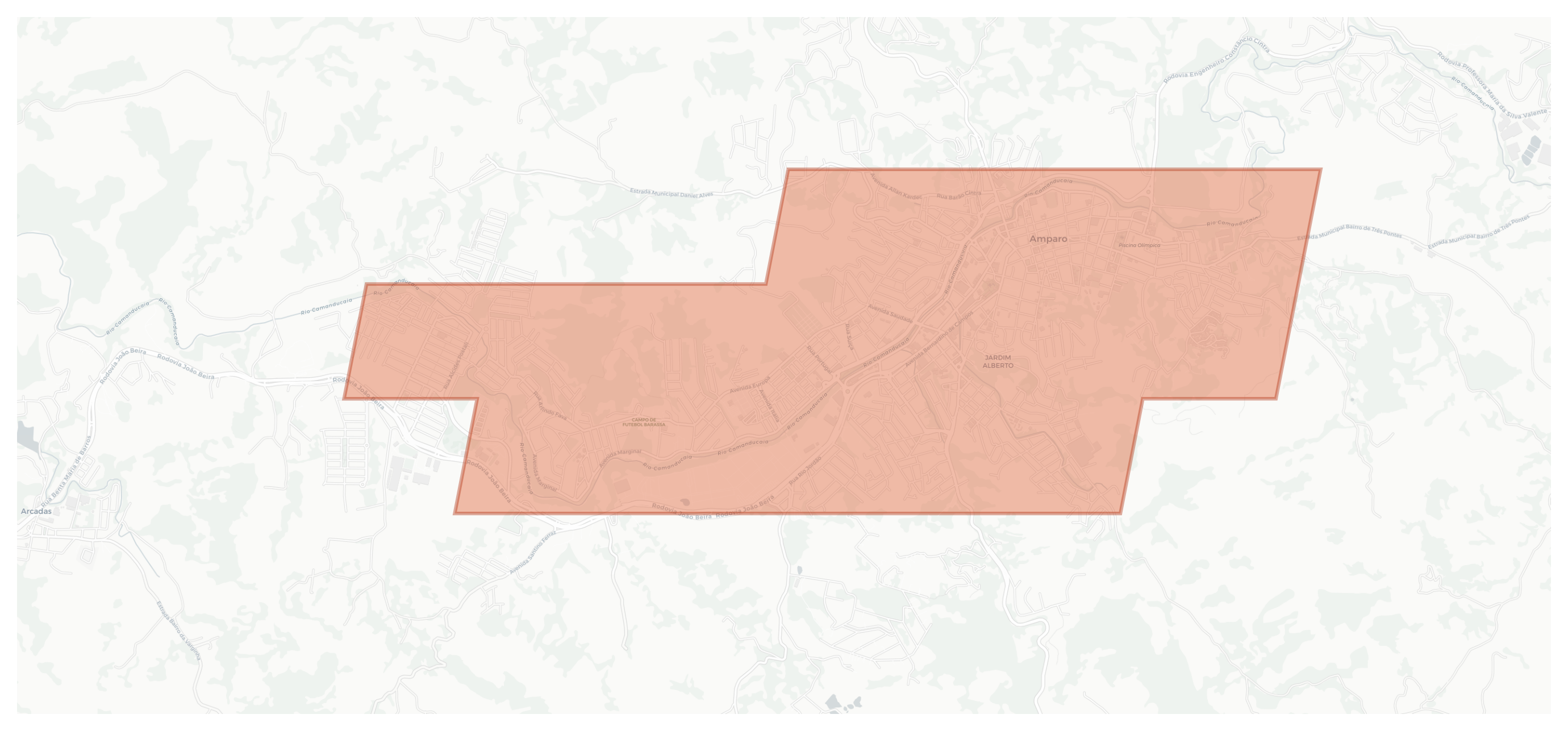 Amparo geographic map