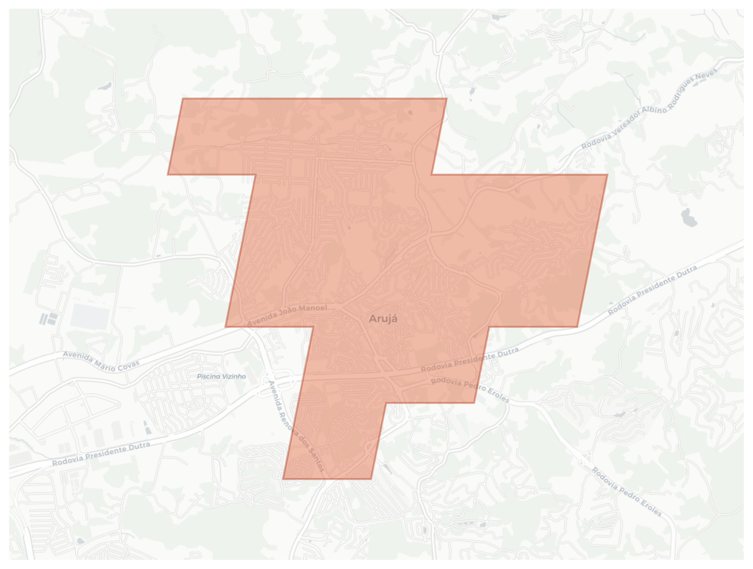 Arujá geographic map