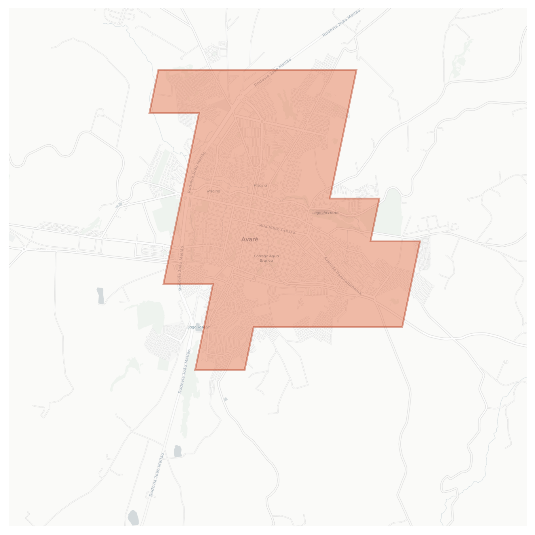 Avaré geographic map