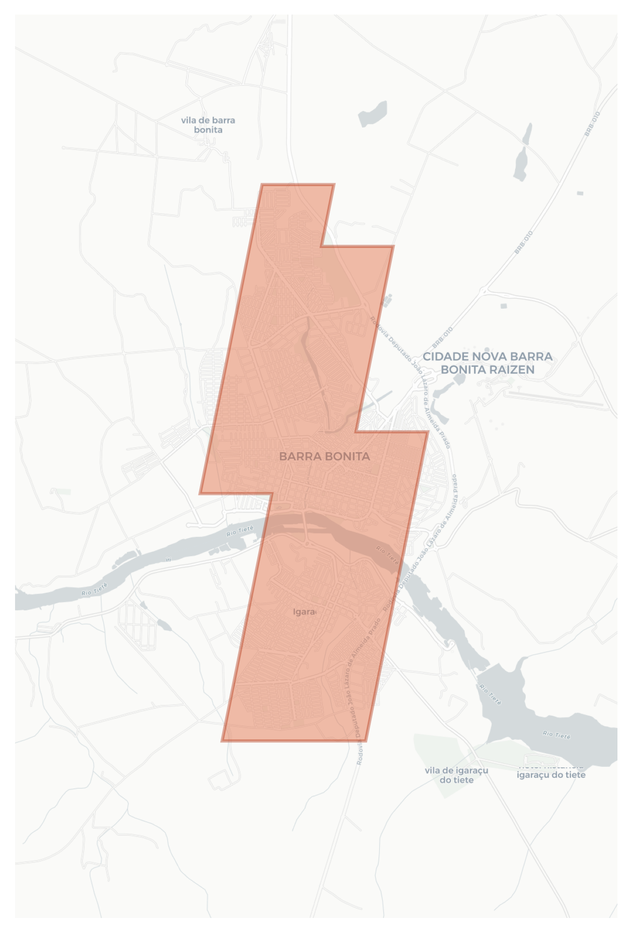 Barra Bonita geographic map