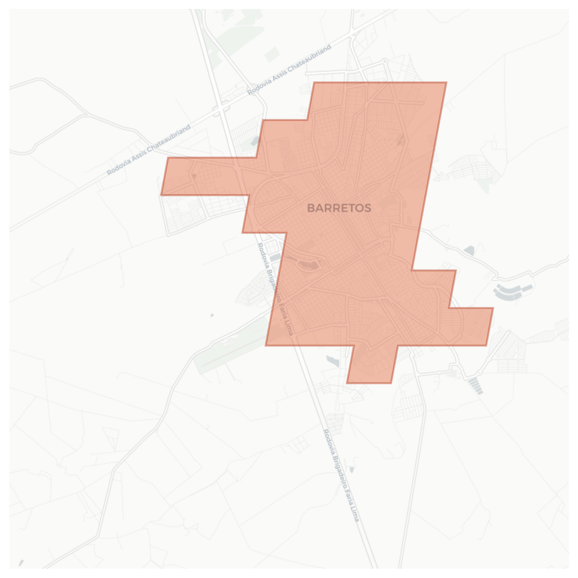 Barretos geographic map