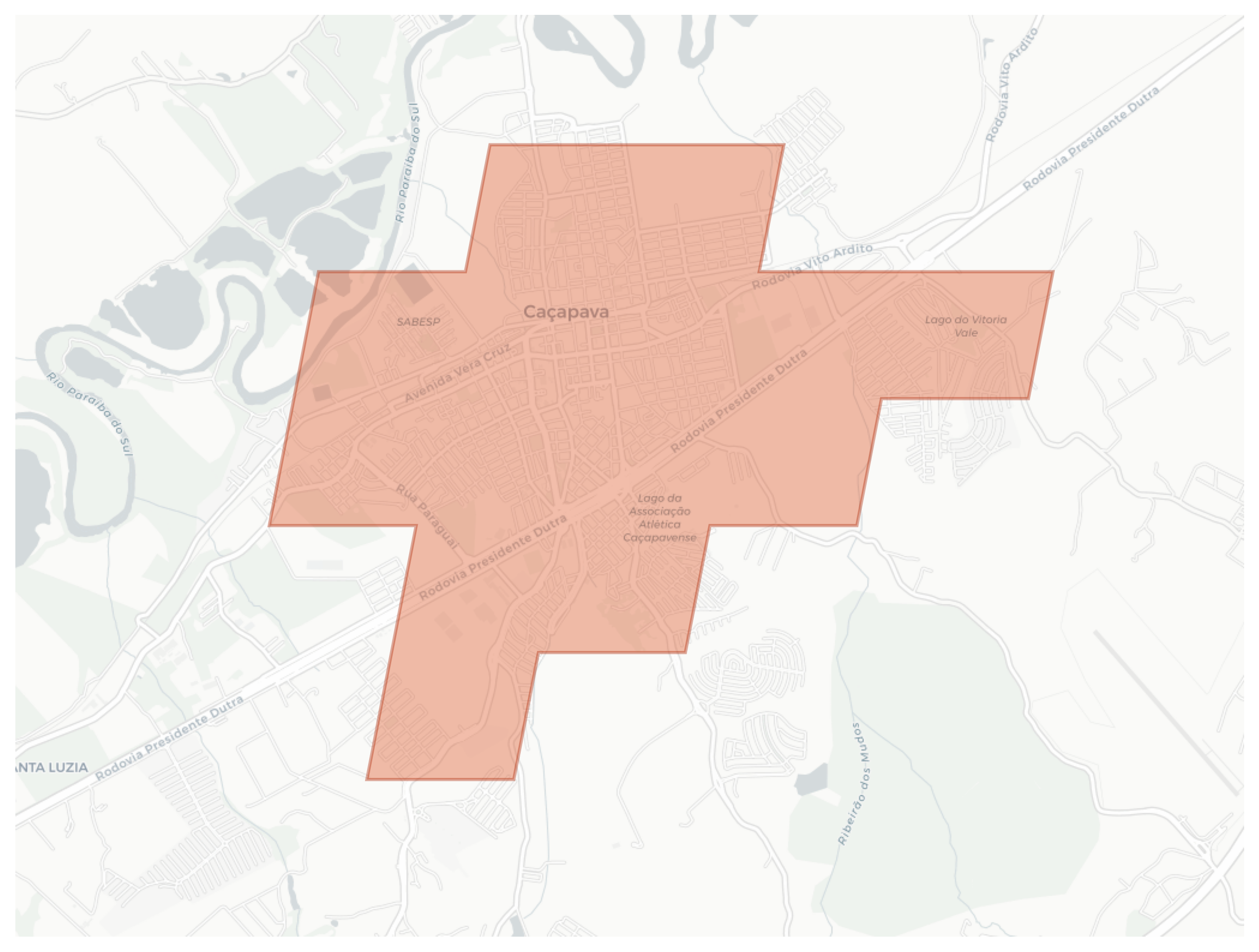 Caçapava geographic map