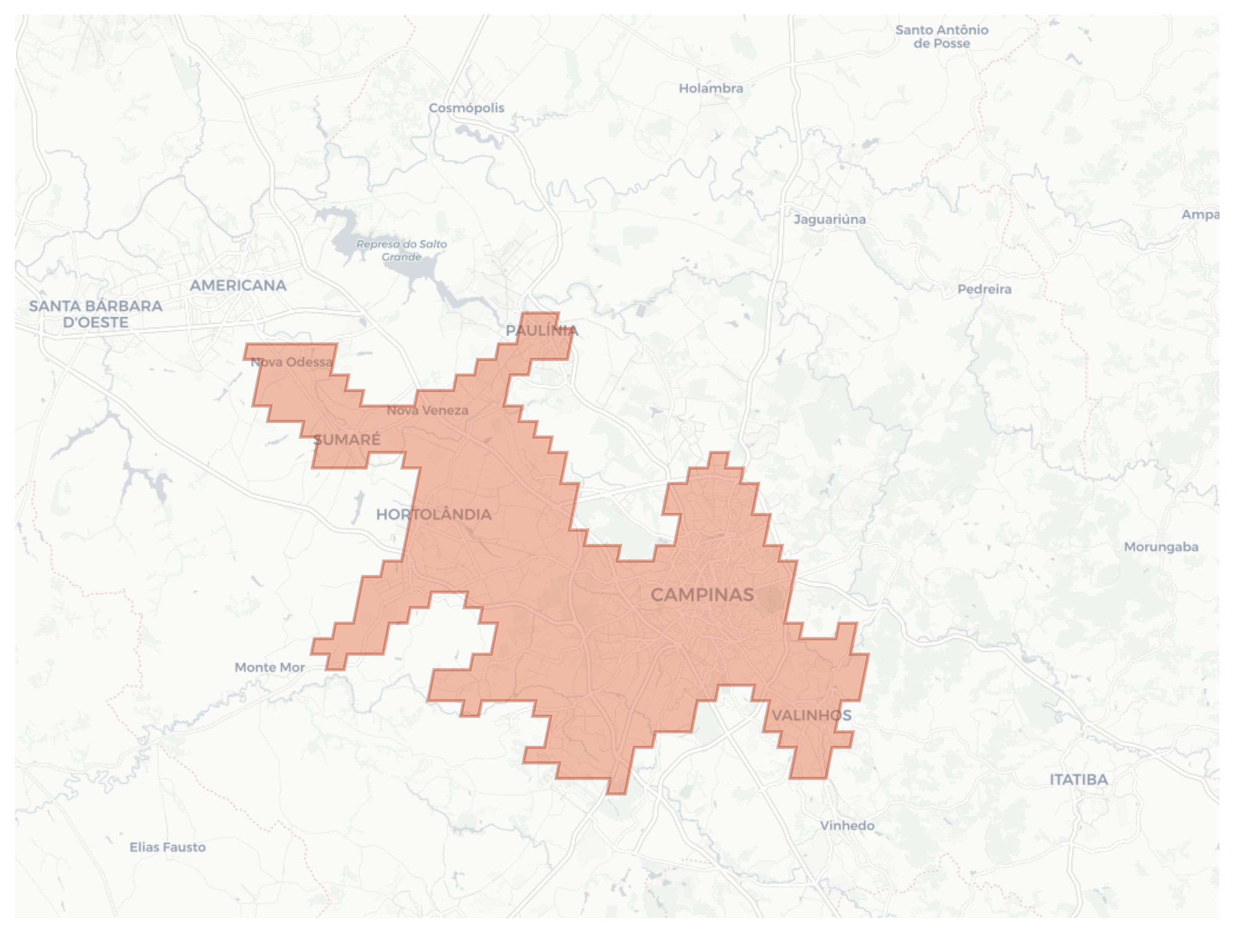 Campinas geographic map