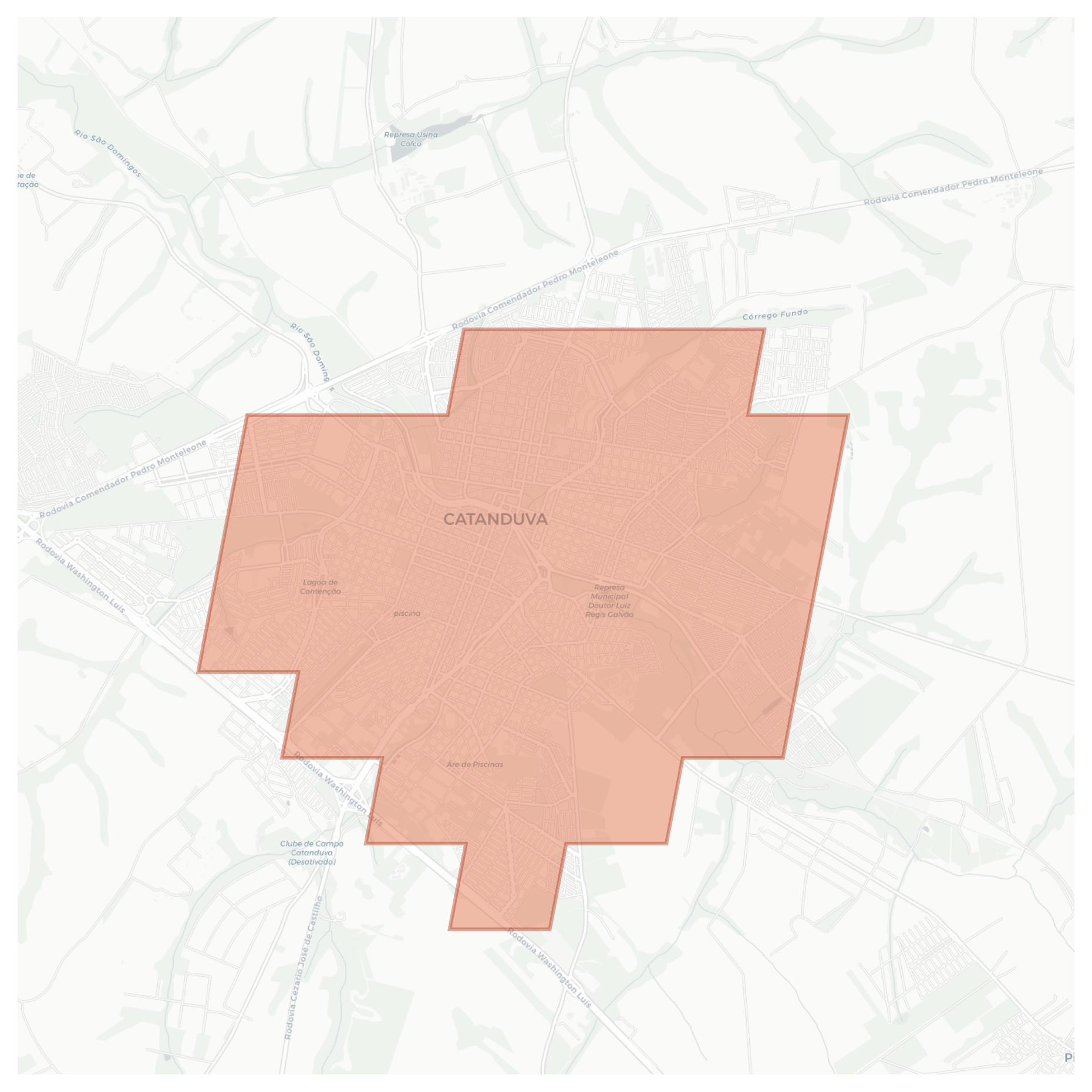 Catanduva geographic map