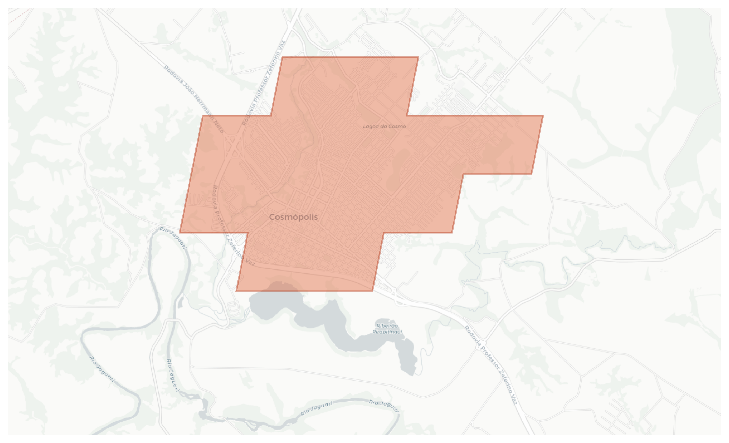 Cosmópolis geographic map