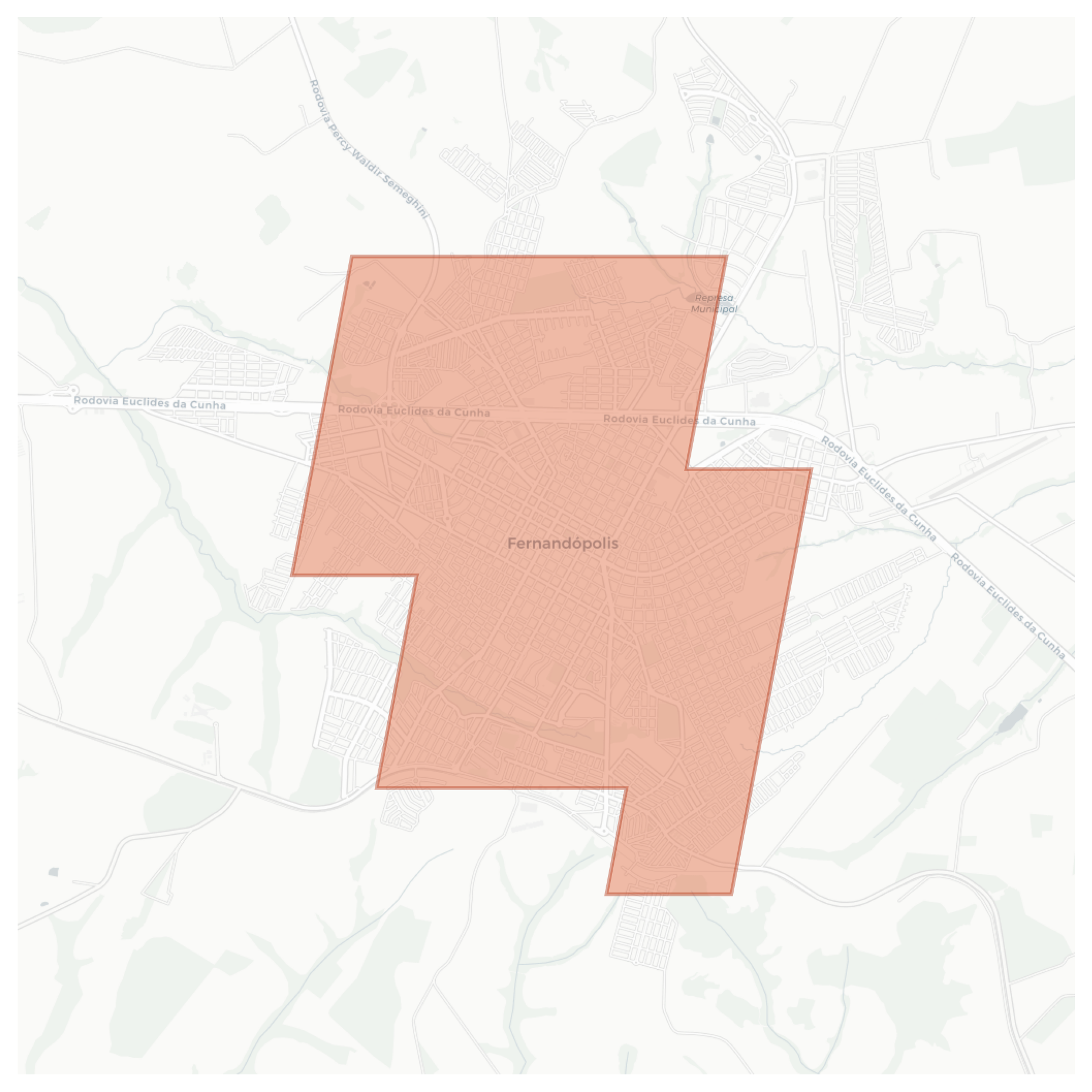 Fernandópolis geographic map