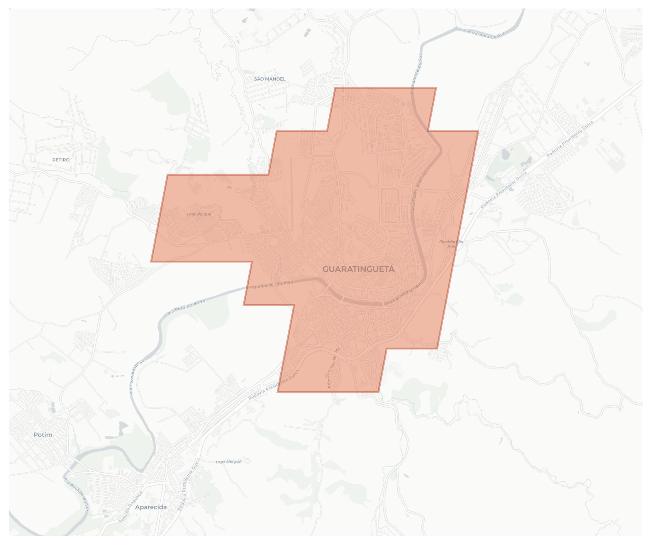 Guaratinguetá geographic map