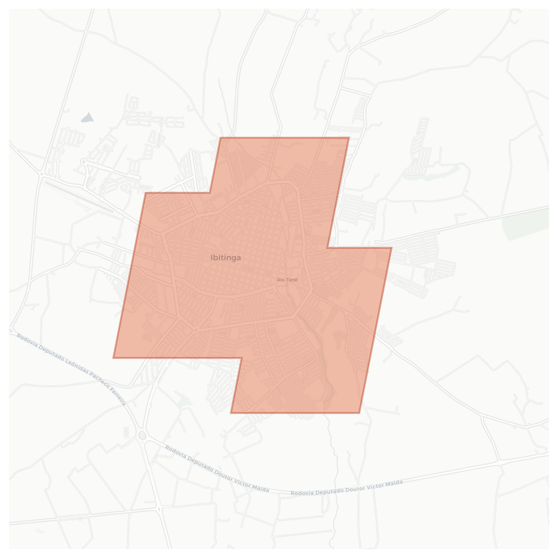 Ibitinga geographic map