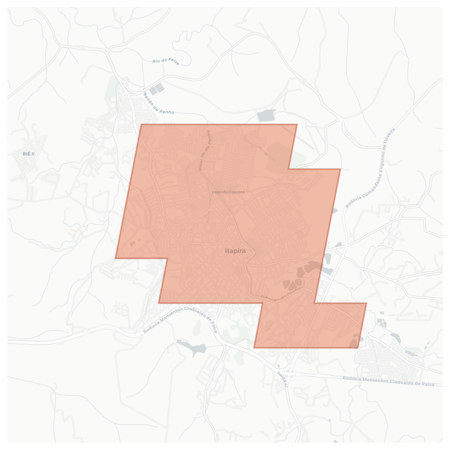 Itapira geographic map
