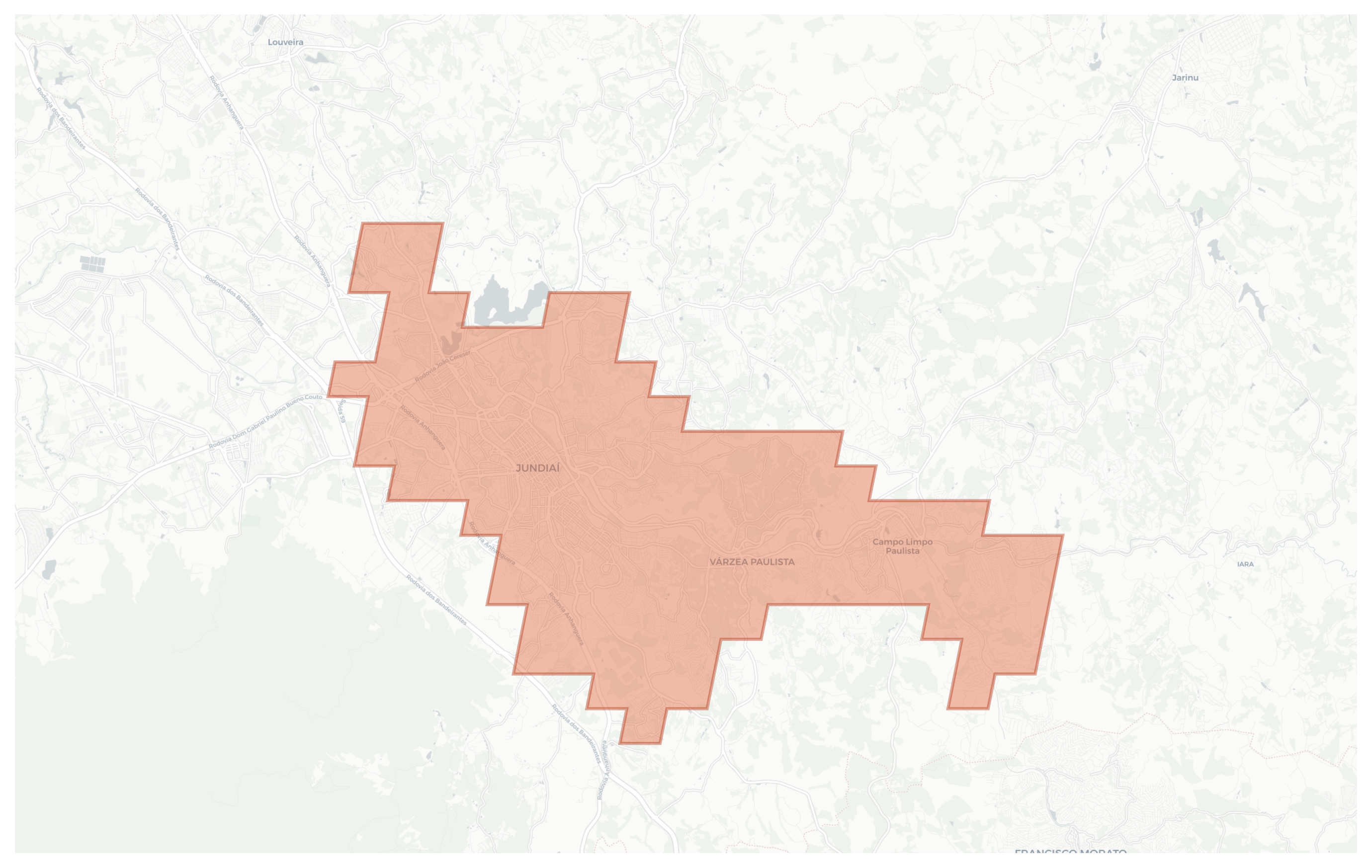 Jundiaí geographic map