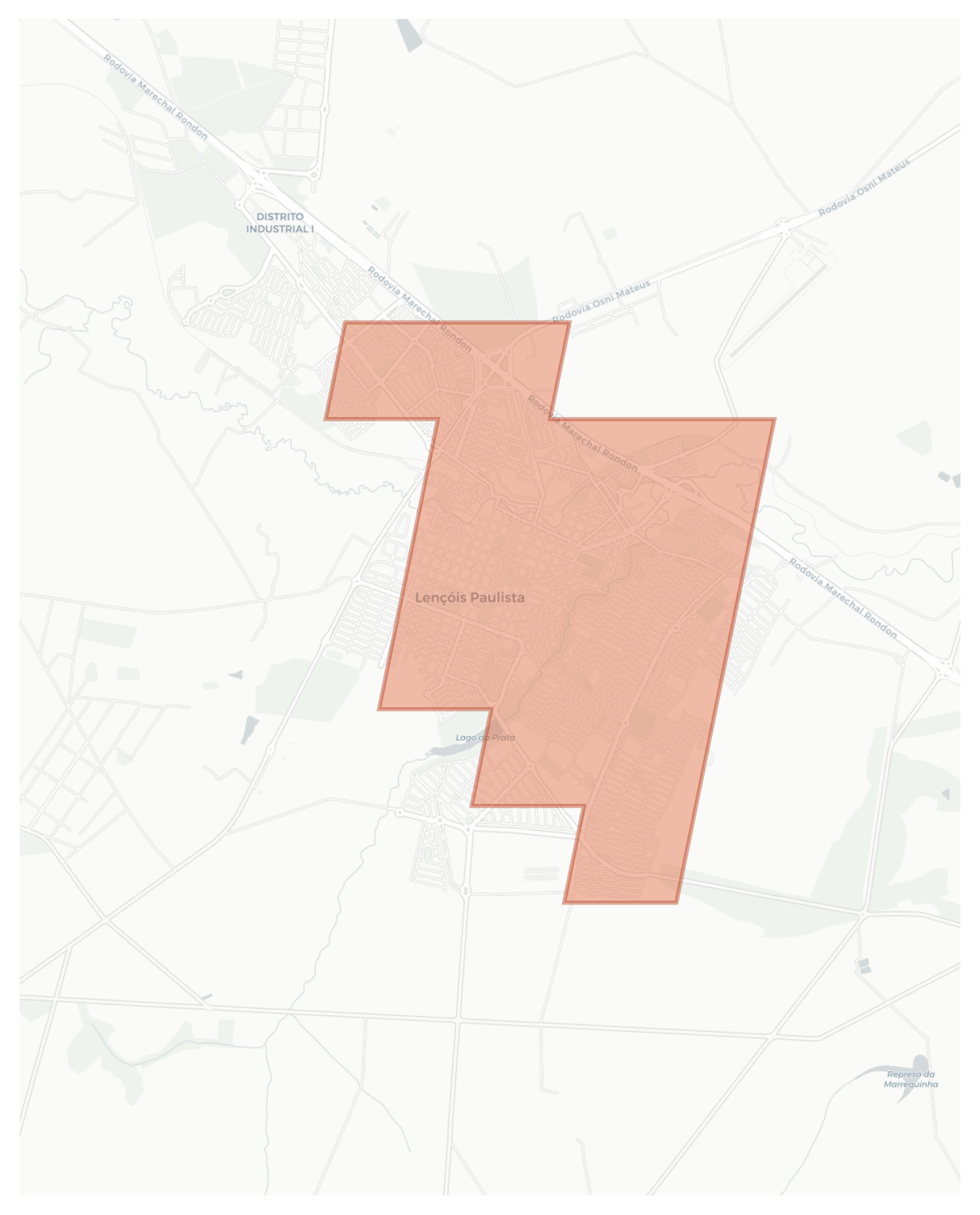 Lençóis Paulista geographic map