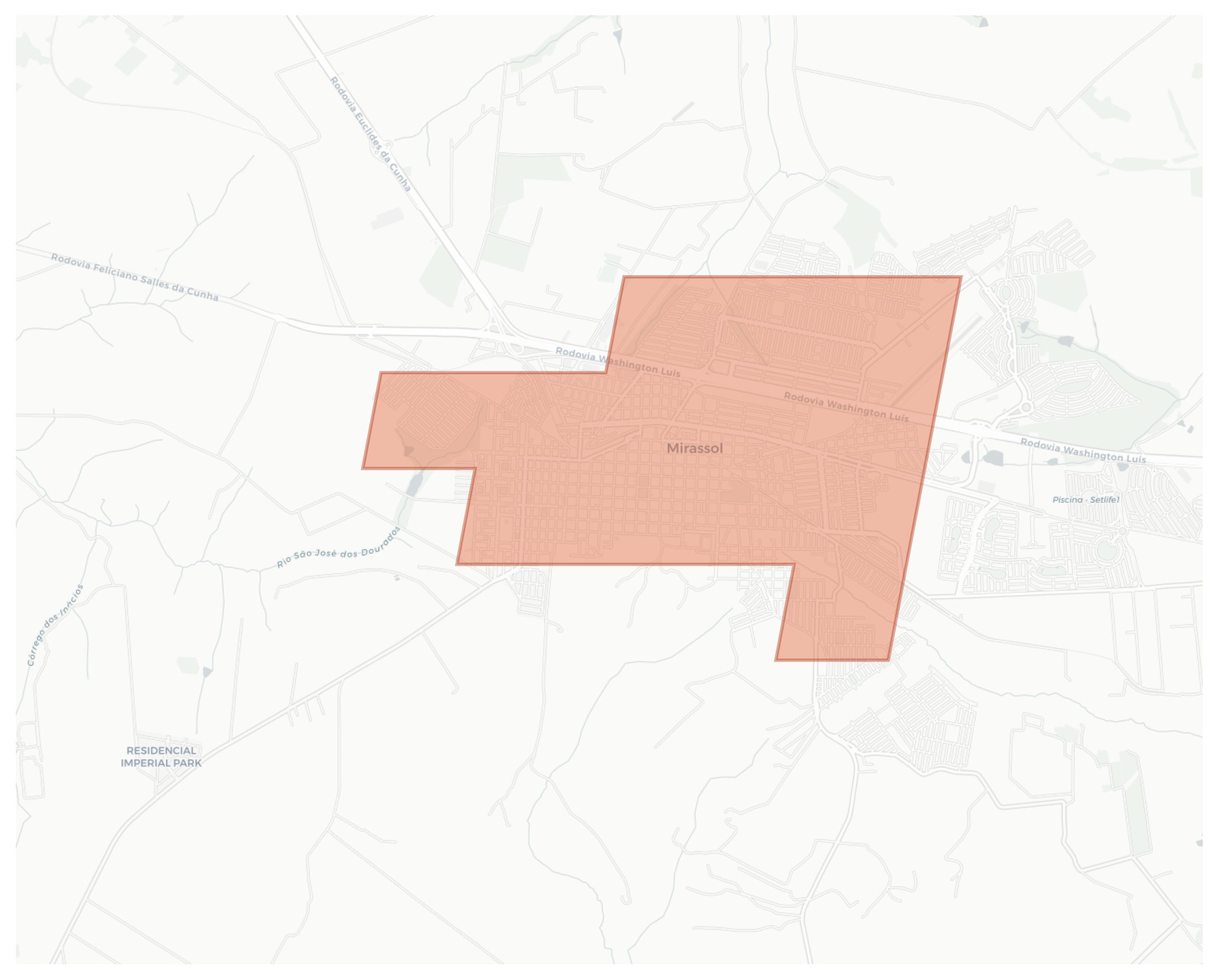 Mirassol geographic map