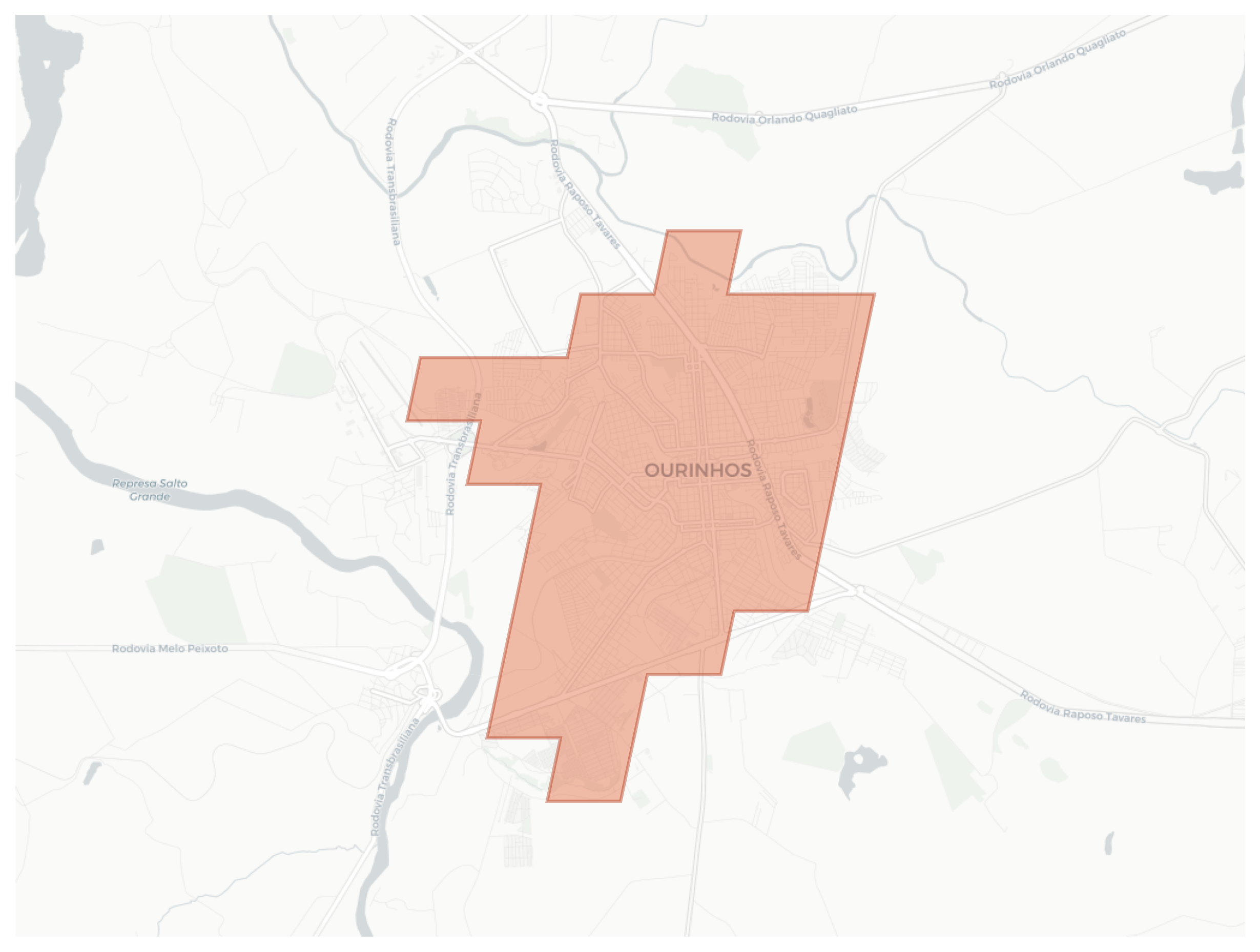 Ourinhos geographic map