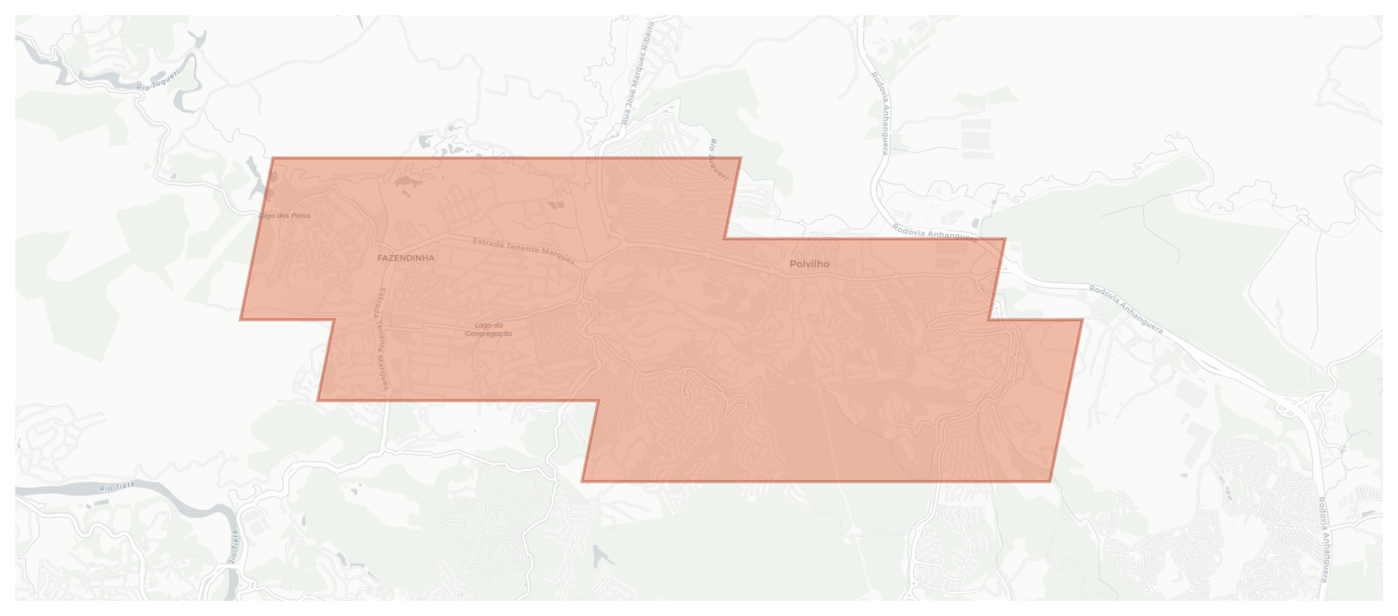 Polvilho geographic map