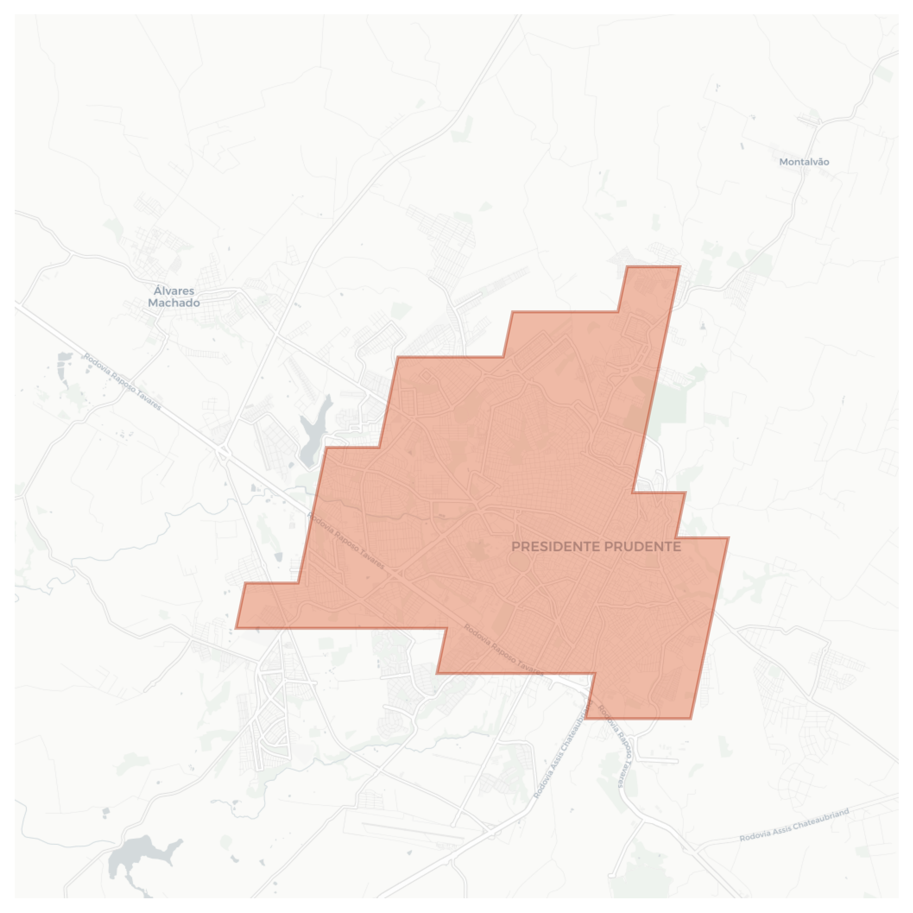 Presidente Prudente geographic map