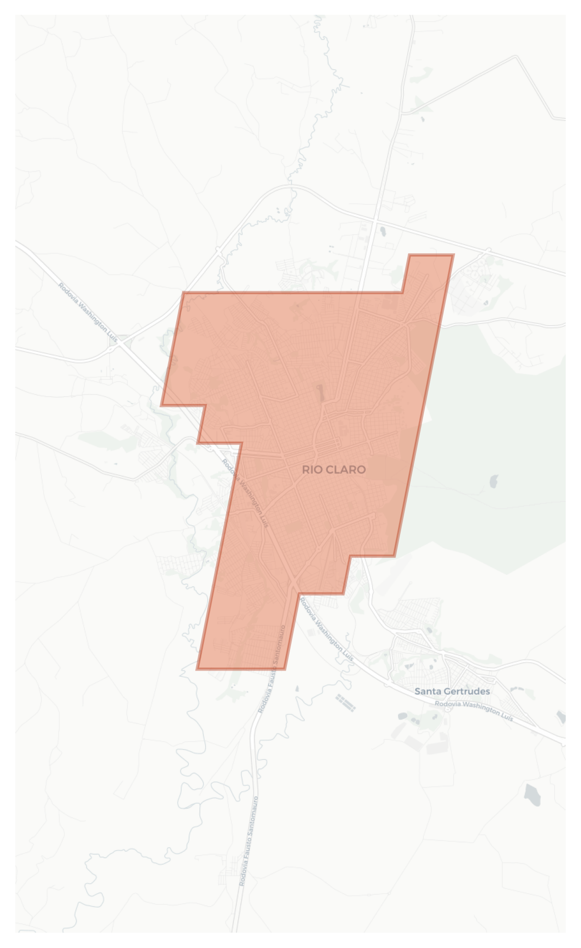 Rio Claro geographic map